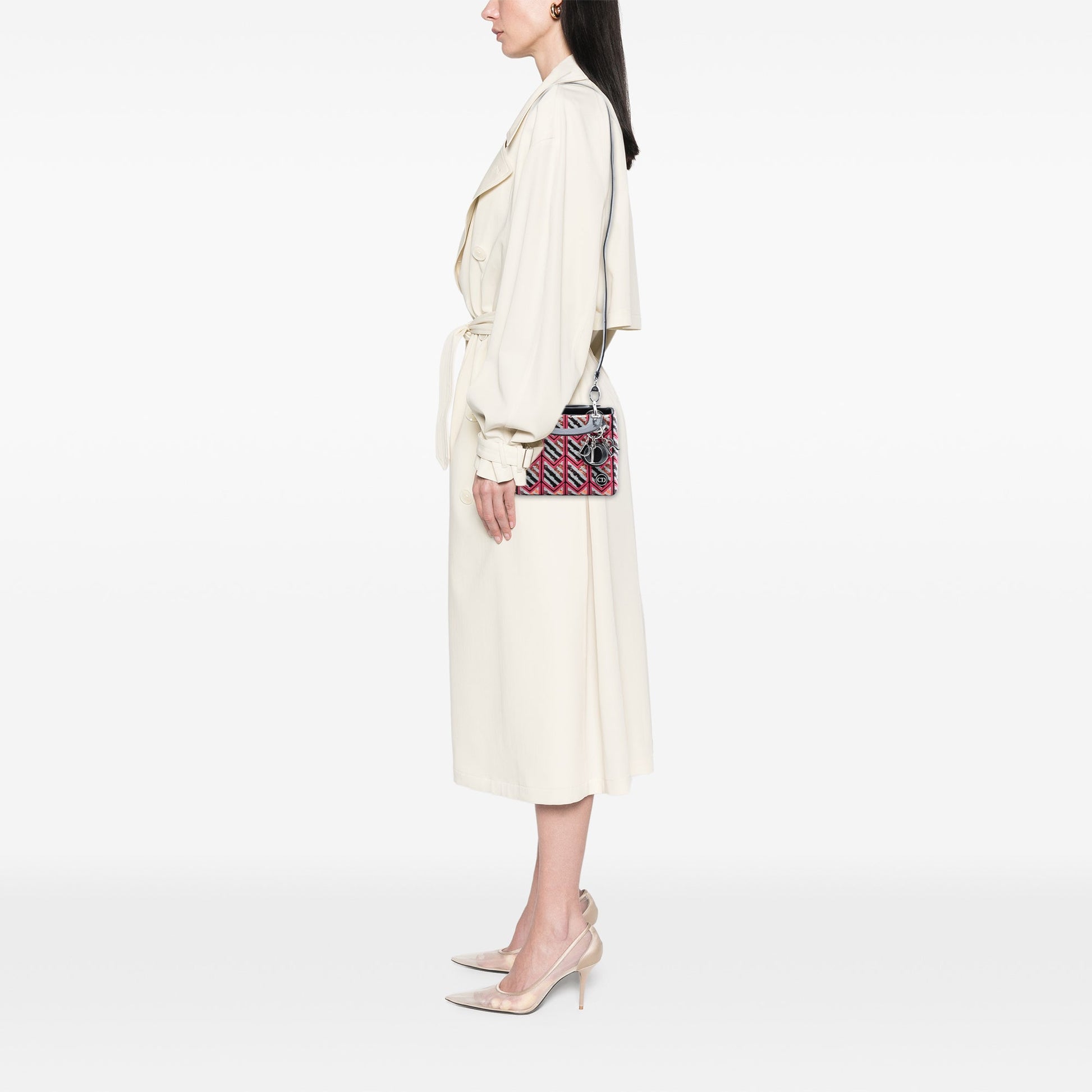 Dior Mini Patent Sequined Lady Dior