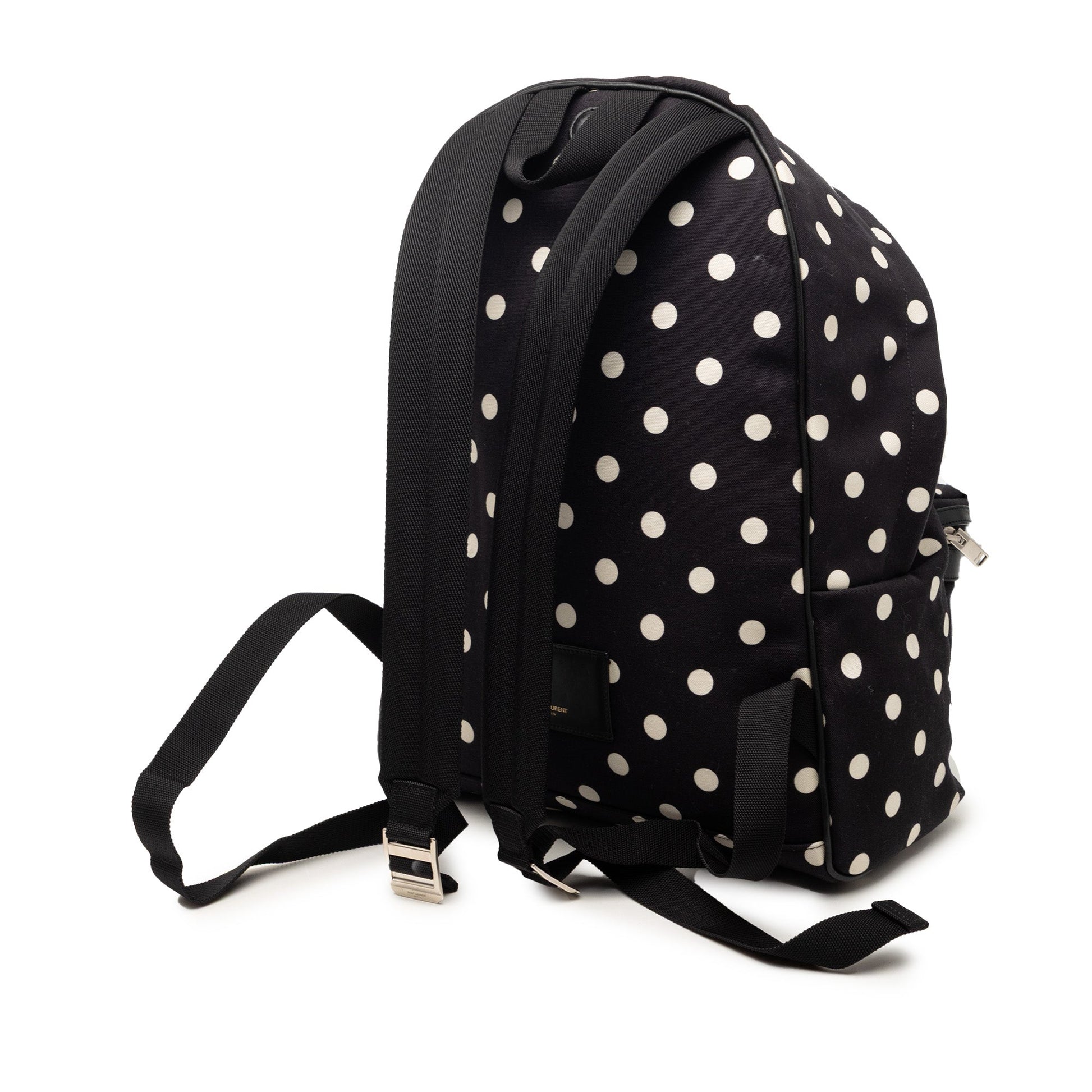 Canvas Polka Dot City Backpack