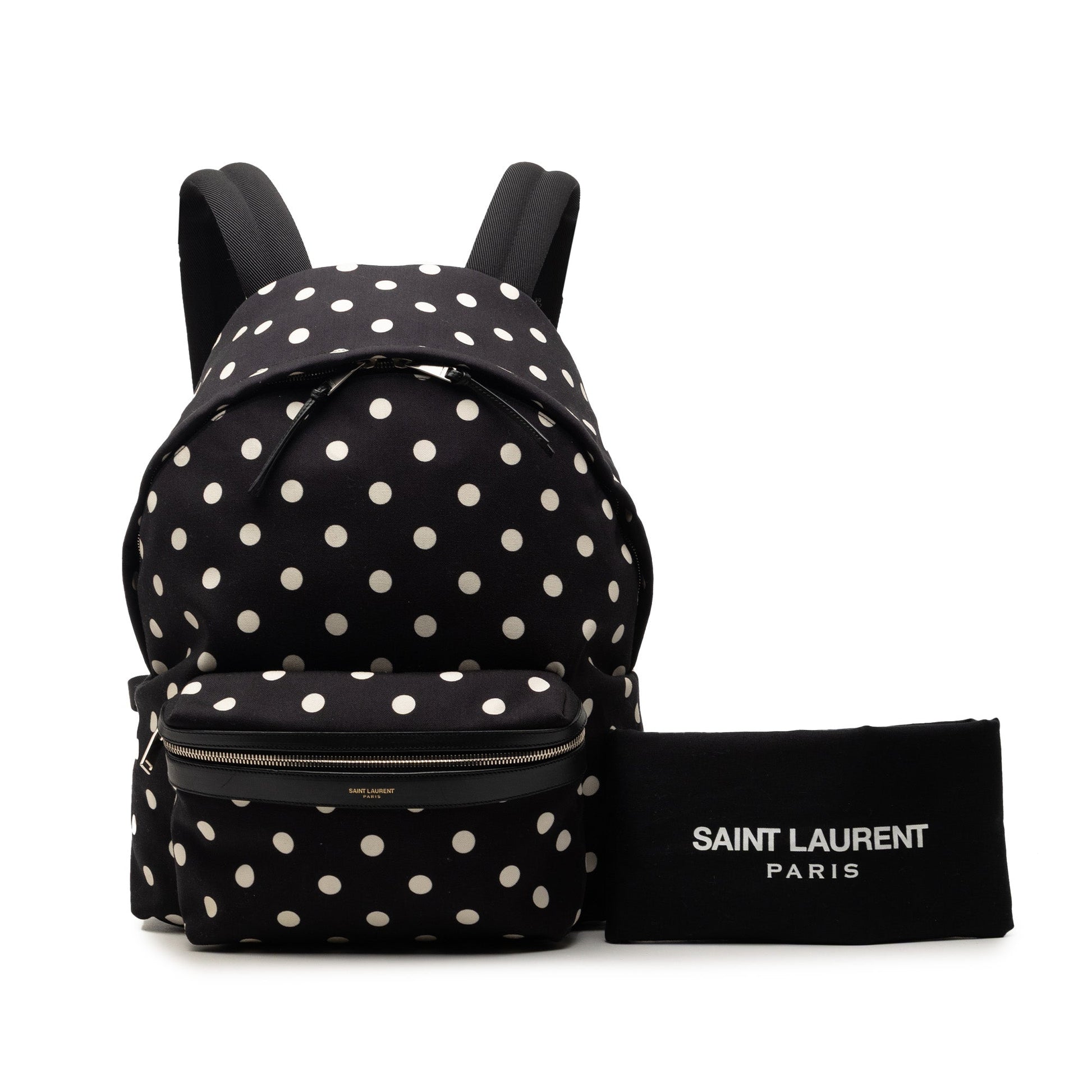 Canvas Polka Dot City Backpack