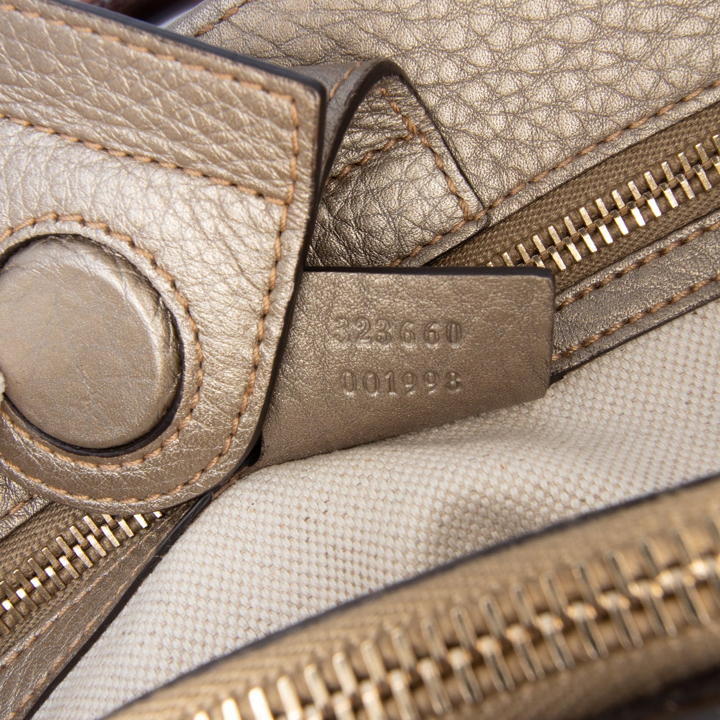 Gucci Medium Calfskin Bamboo Shopper Satchel