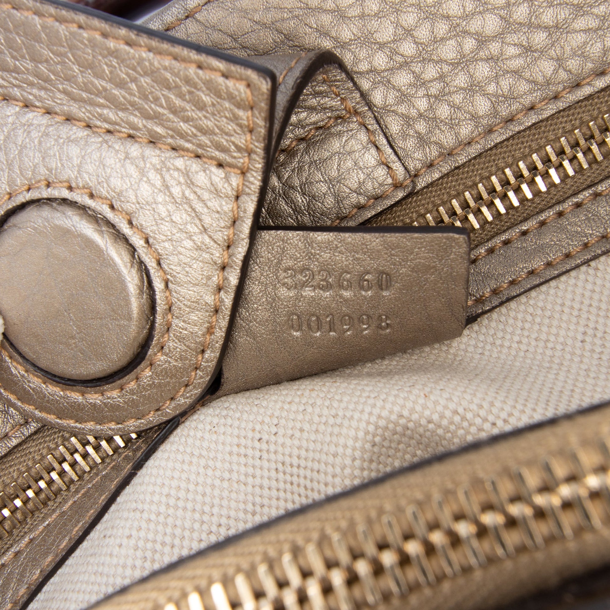 Gucci Medium Calfskin Bamboo Shopper Satchel