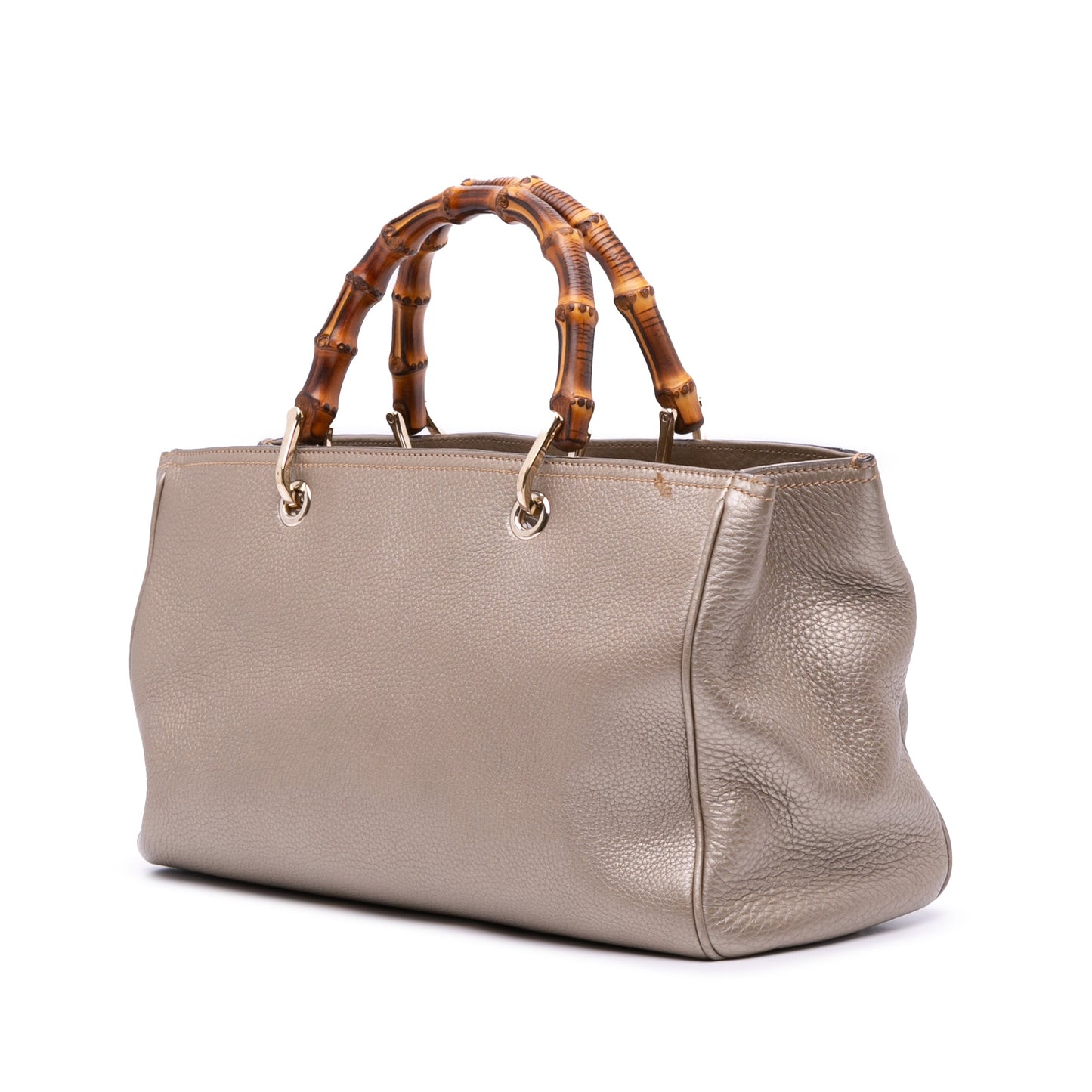 Gucci Medium Calfskin Bamboo Shopper Satchel