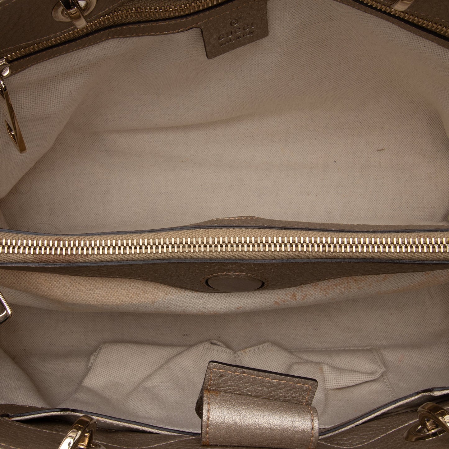 Gucci Medium Calfskin Bamboo Shopper Satchel