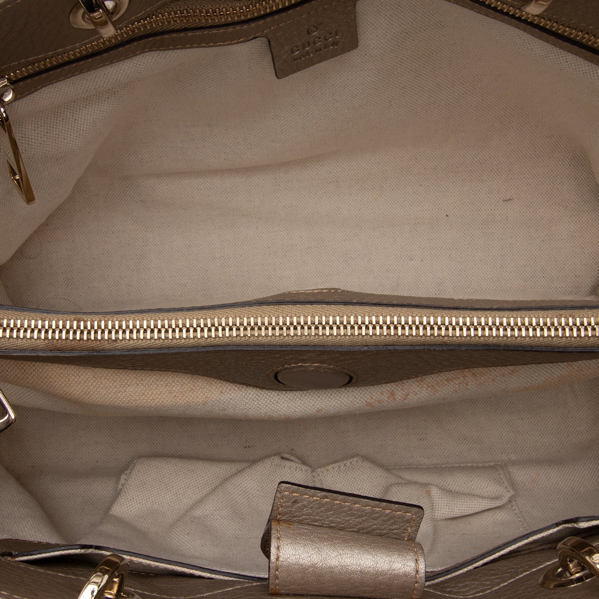 Gucci Medium Calfskin Bamboo Shopper Satchel