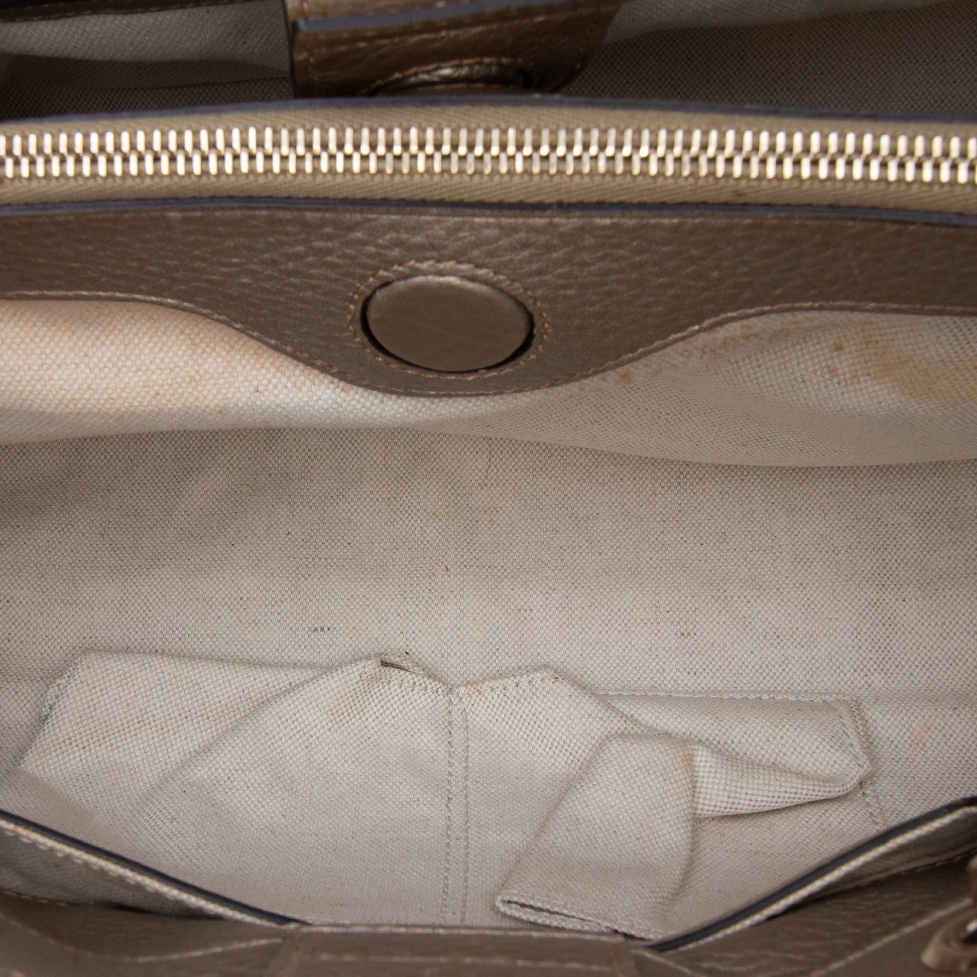 Gucci Medium Calfskin Bamboo Shopper Satchel