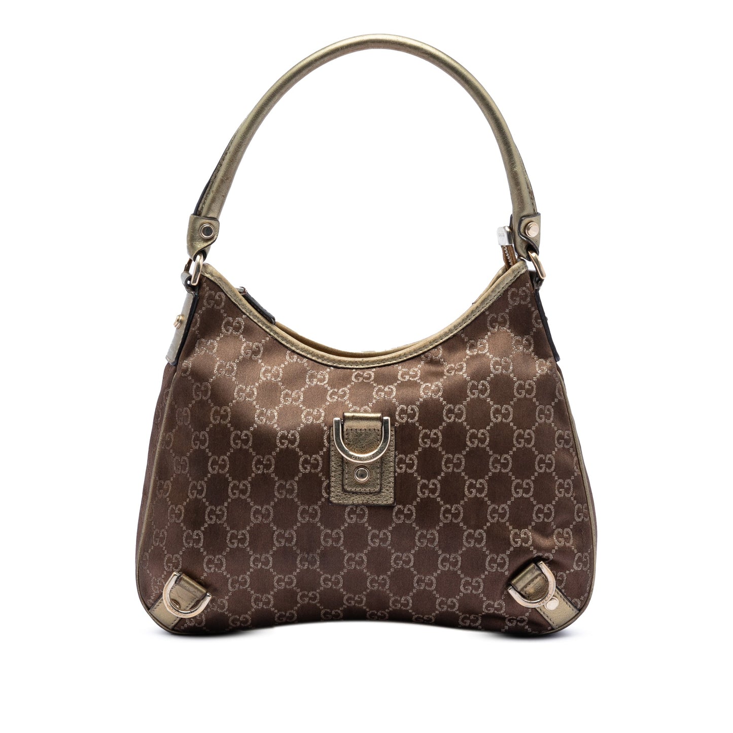 Gucci GG Satin Abbey D Ring Shoulder Bag