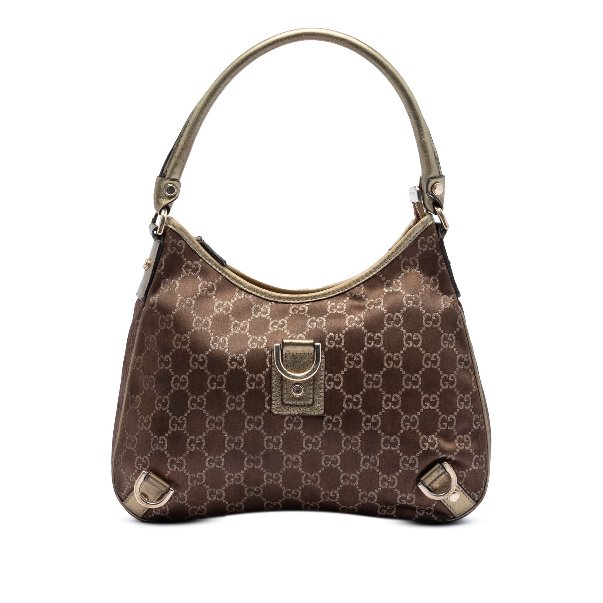 Gucci GG Satin Abbey D Ring Shoulder Bag