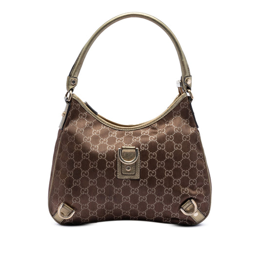 Gucci GG Satin Abbey D Ring Shoulder Bag