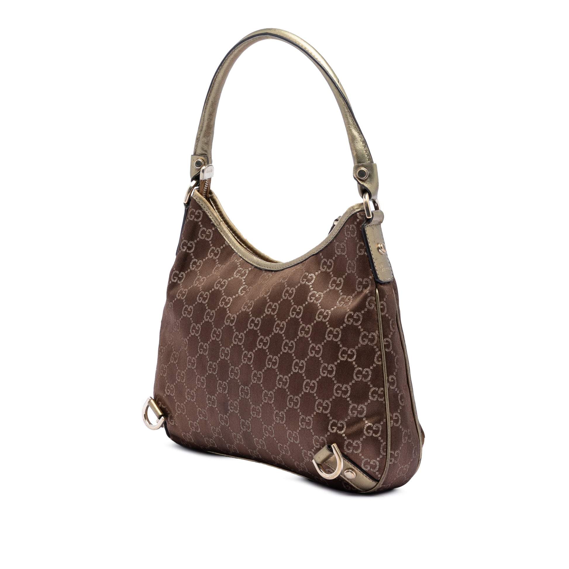 Gucci GG Satin Abbey D Ring Shoulder Bag