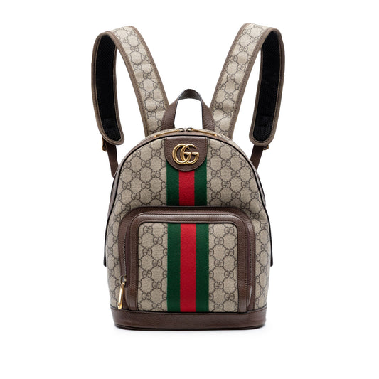 Gucci Small GG Supreme Web Ophidia Backpack