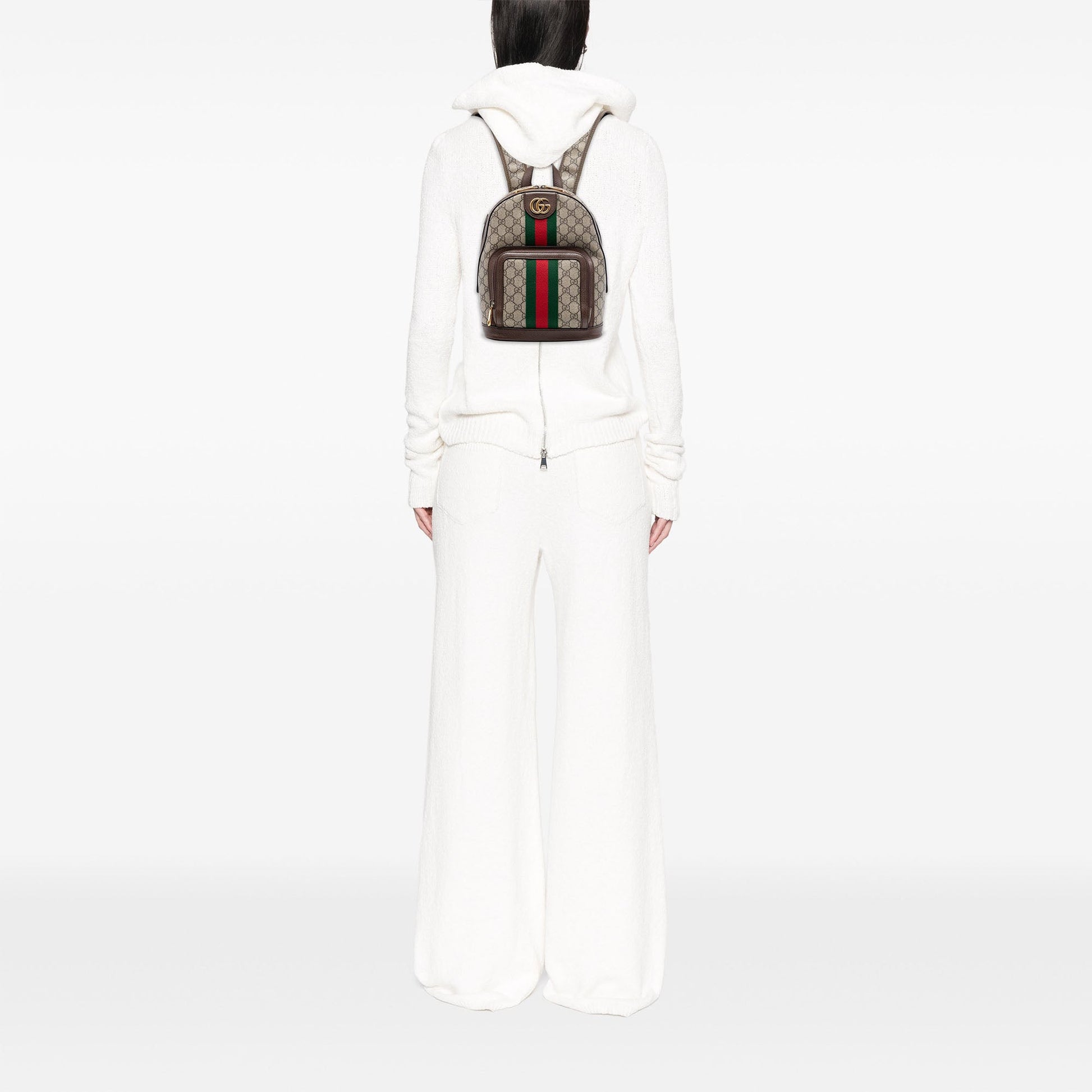 Gucci Small GG Supreme Web Ophidia Backpack