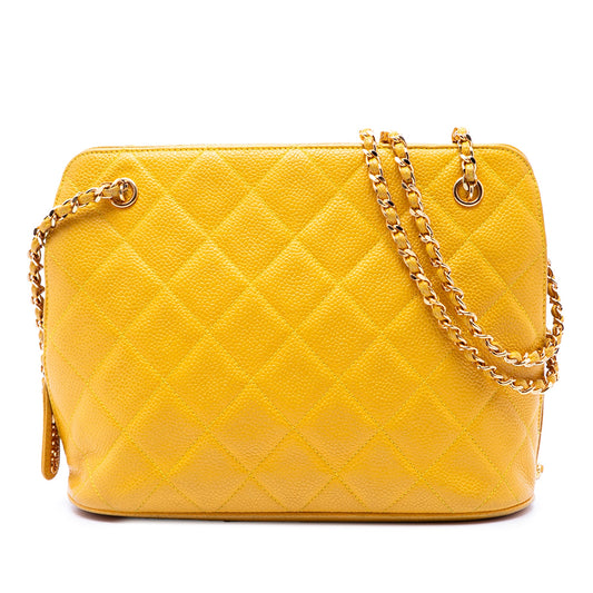Chanel Quilted Caviar Chain Shoulder Bag
