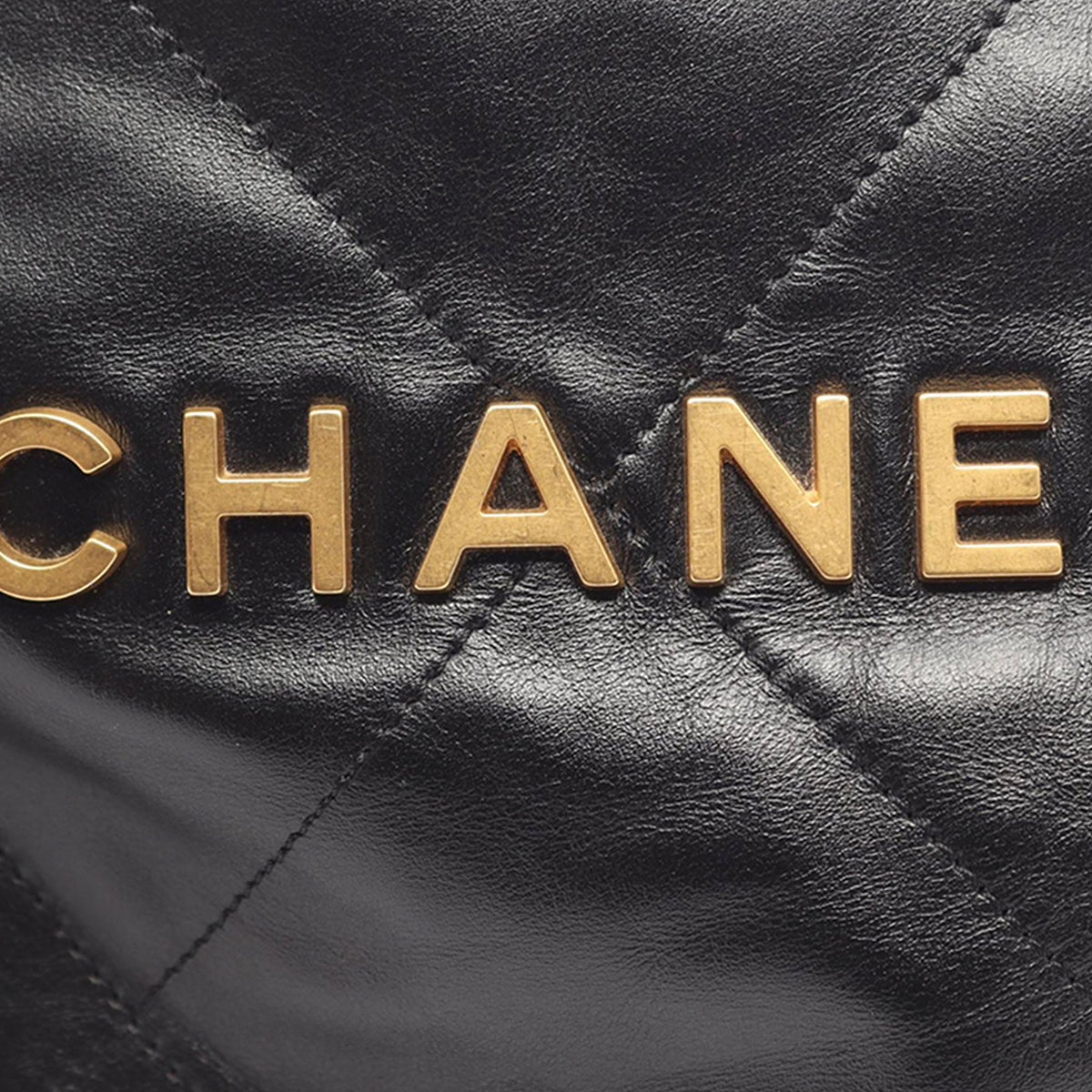 Chanel Small Shiny Quilted Calfskin 22 Backpack — Black