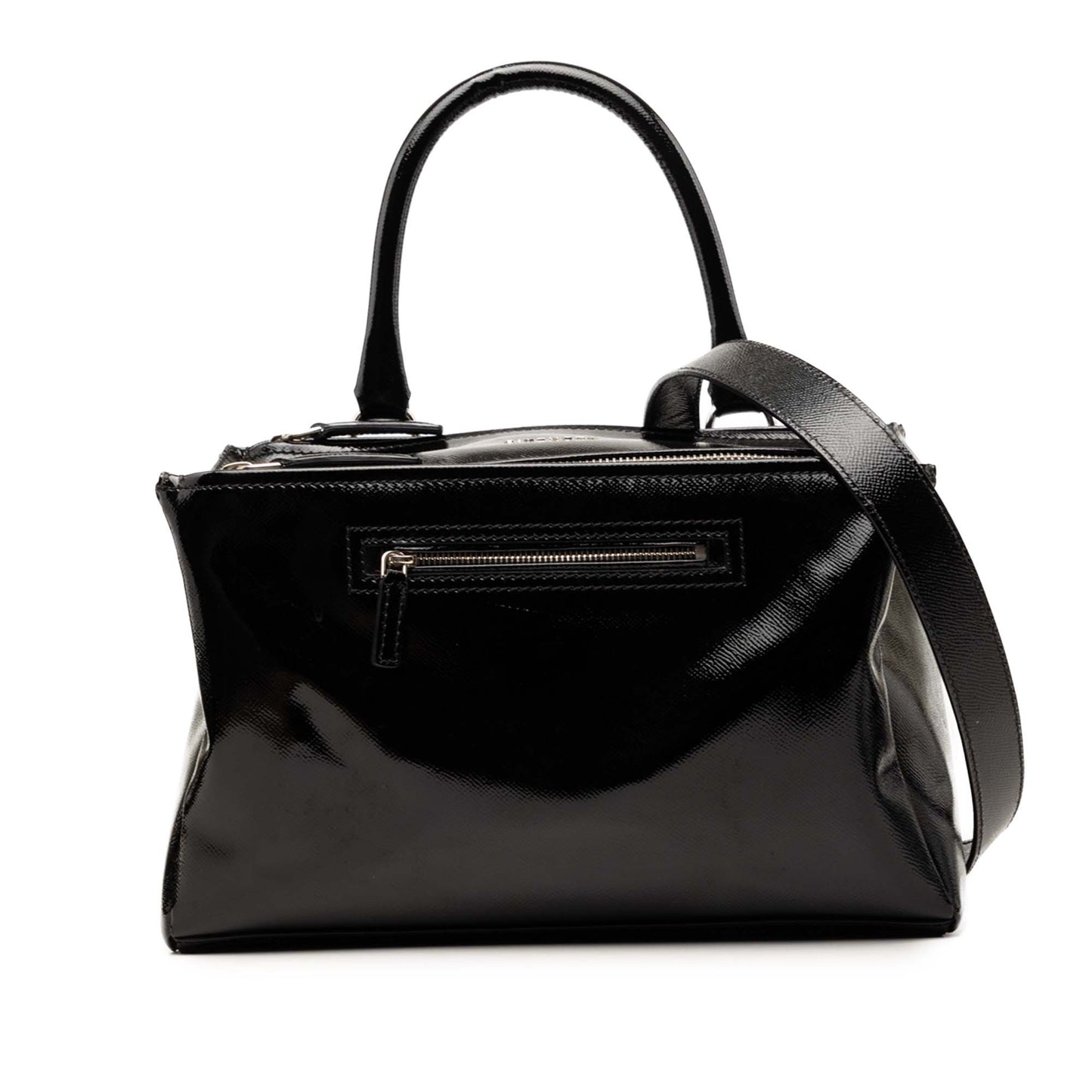 Givenchy Medium Textured Patent Pandora Satchel
