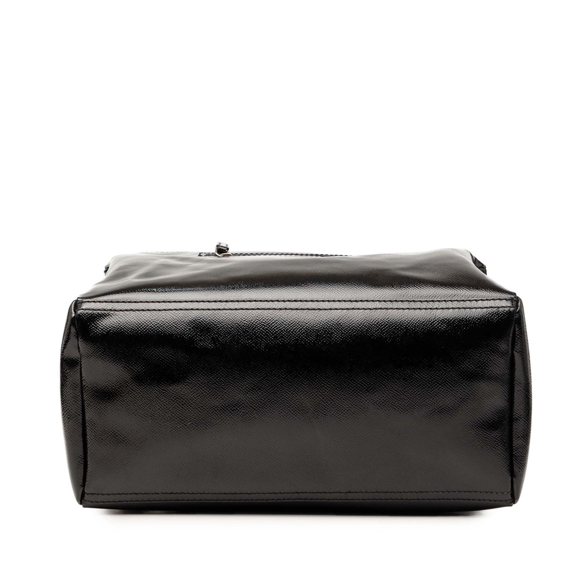 Givenchy Medium Textured Patent Pandora Satchel