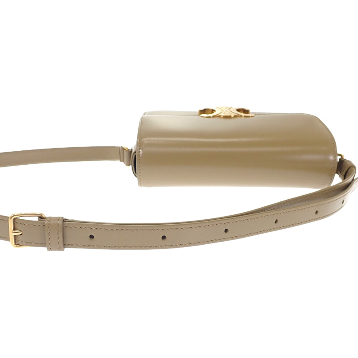 Celine Teen Shiny Calfskin Triomphe Crossbody