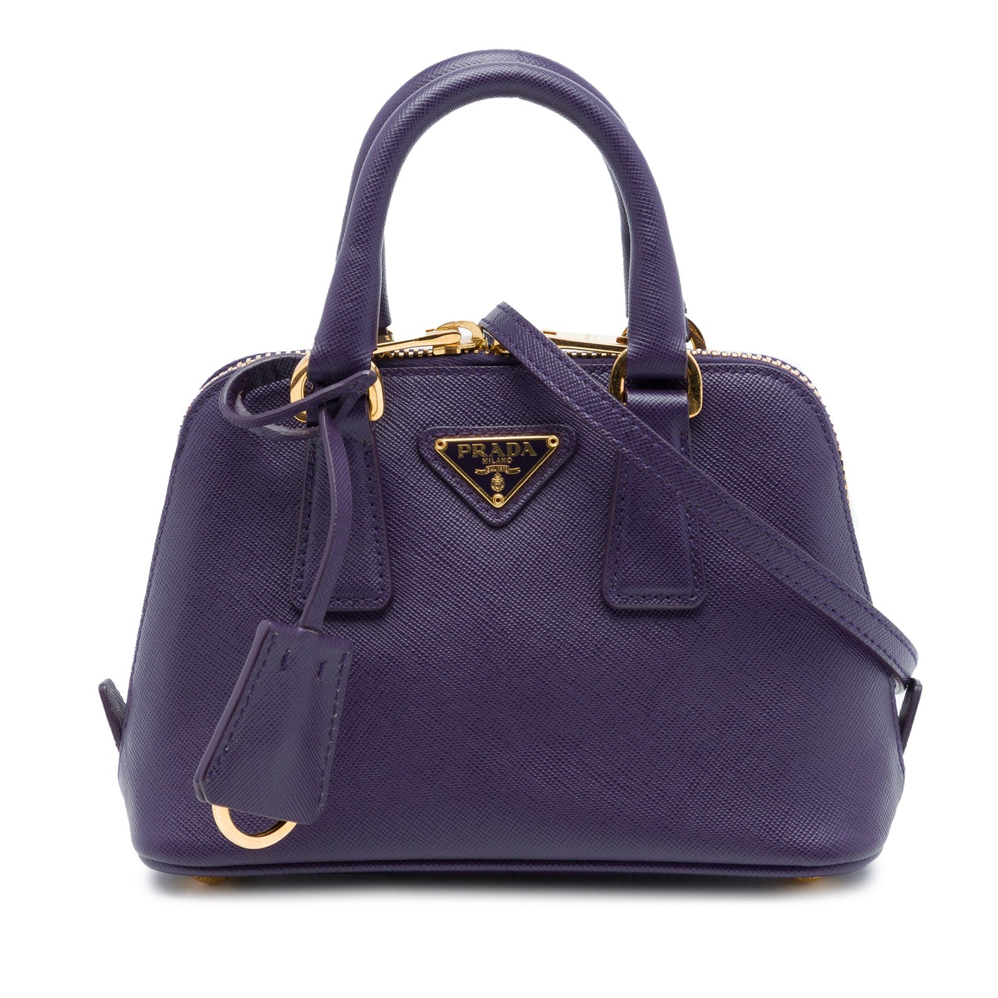 Prada Mini Saffiano Lux Promenade Satchel
