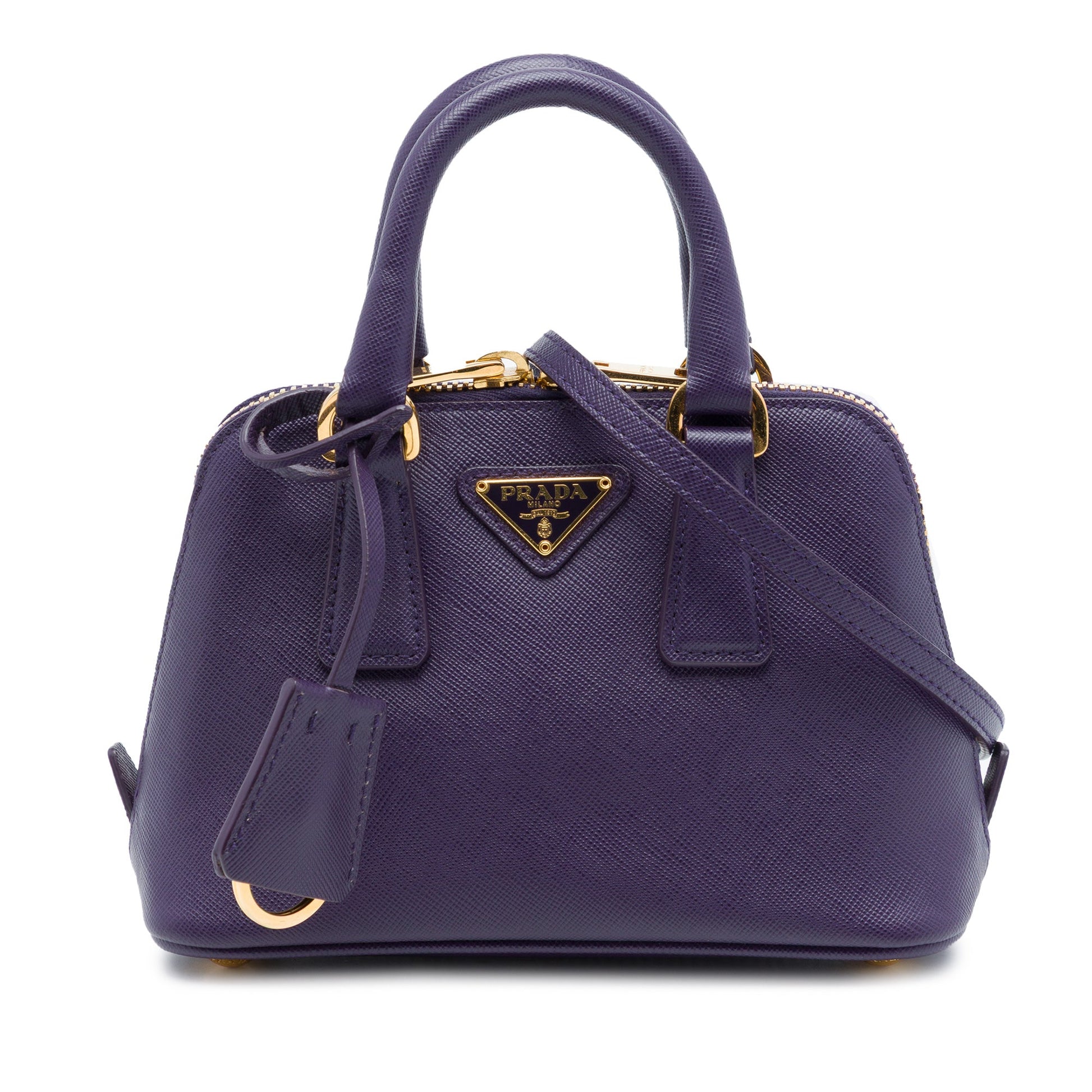 Prada Mini Saffiano Lux Promenade Satchel