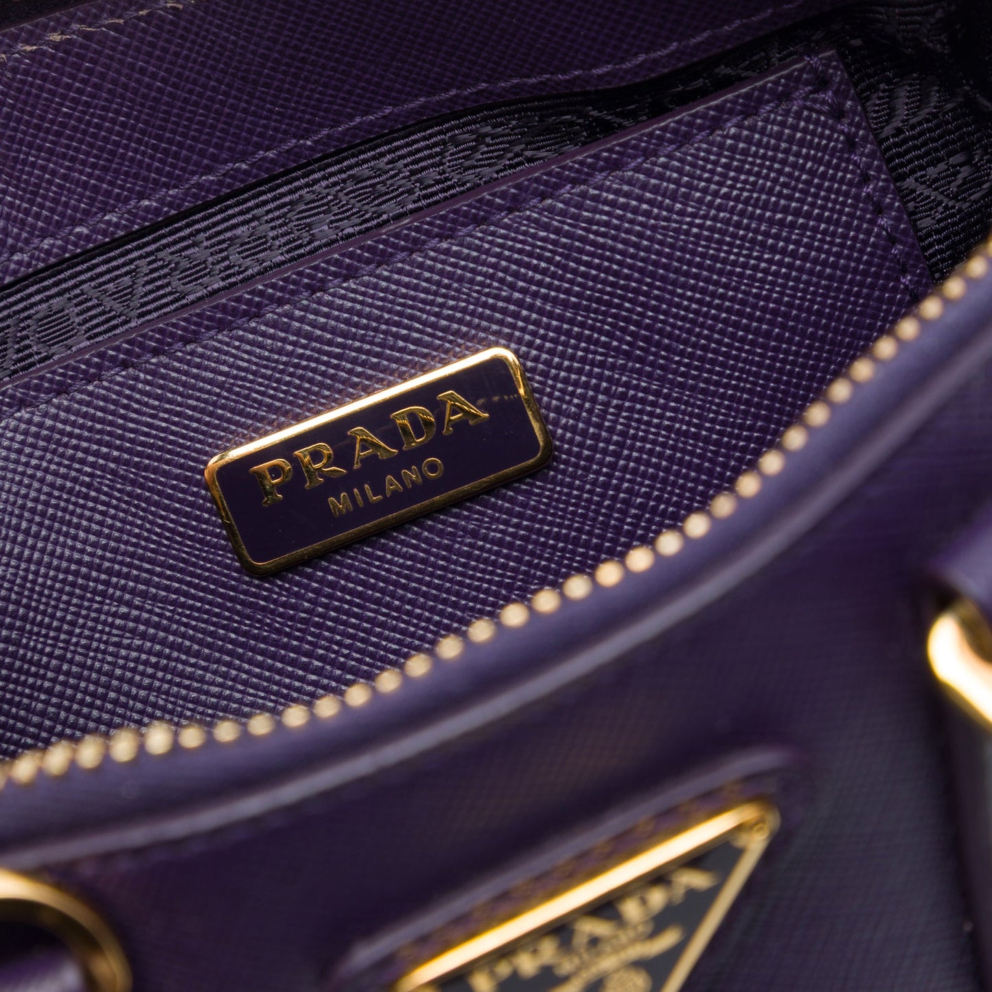 Prada Mini Saffiano Lux Promenade Satchel