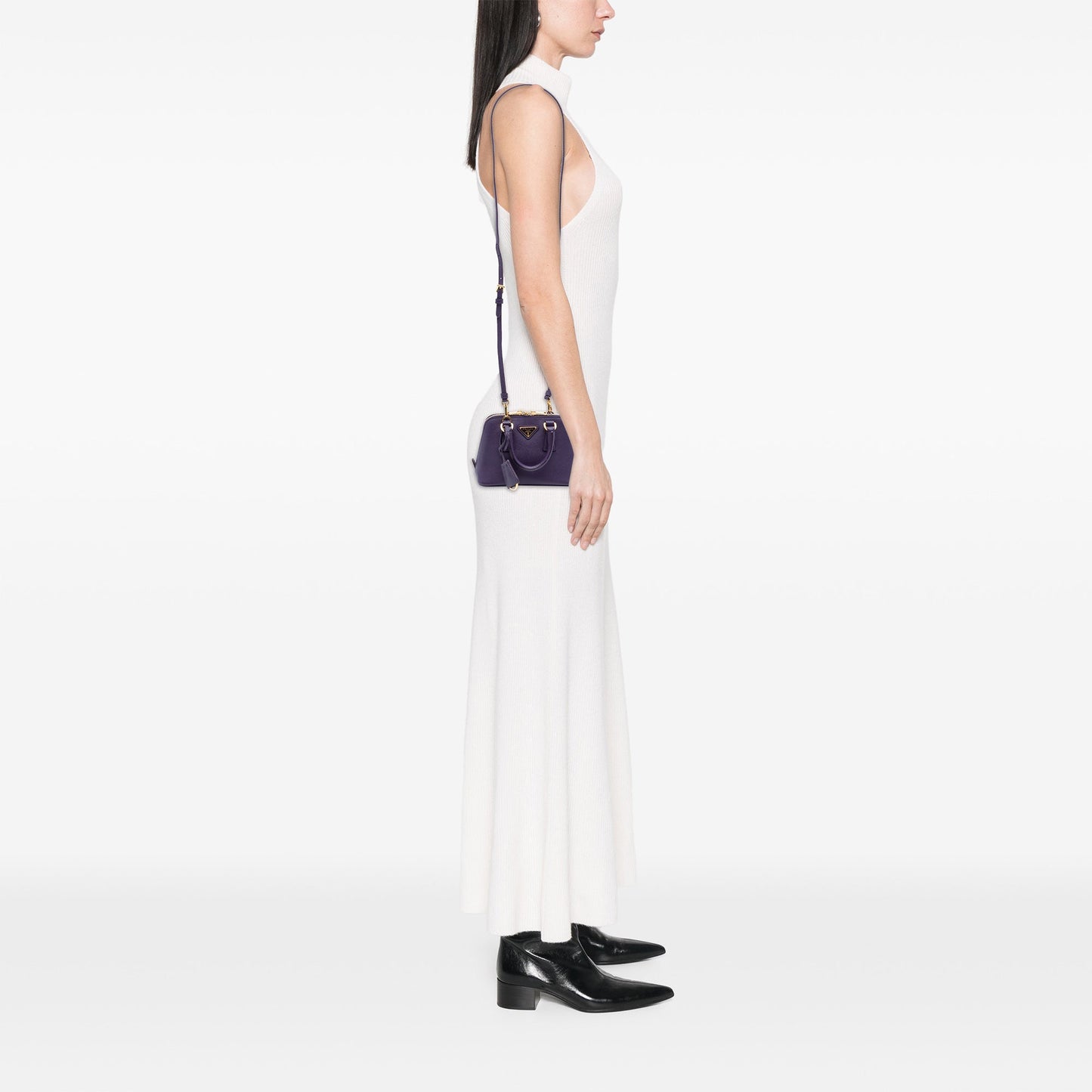Prada Mini Saffiano Lux Promenade Satchel