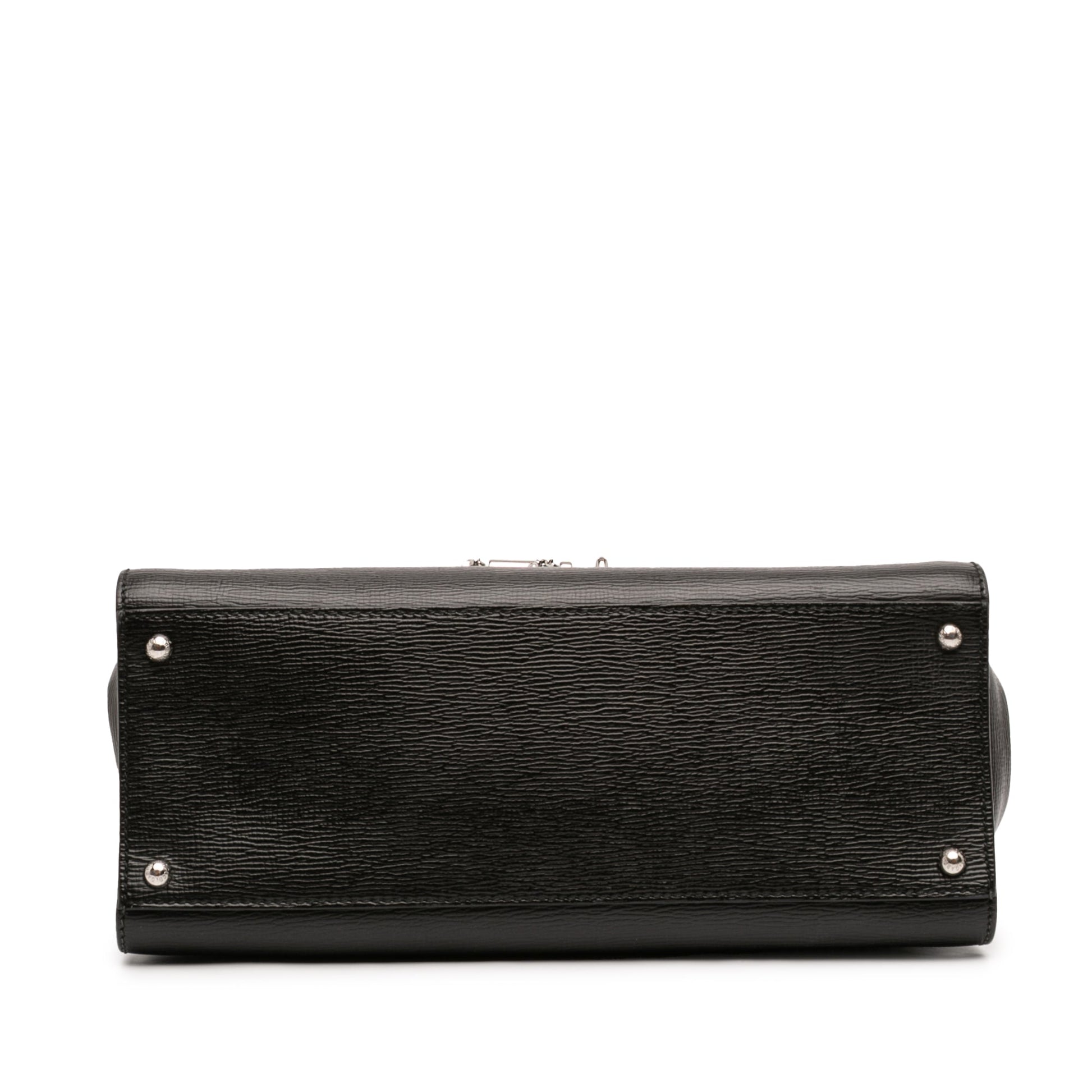 Dolce & Gabbana Large Textured Calfskin Miss Monica Top Handle Bag