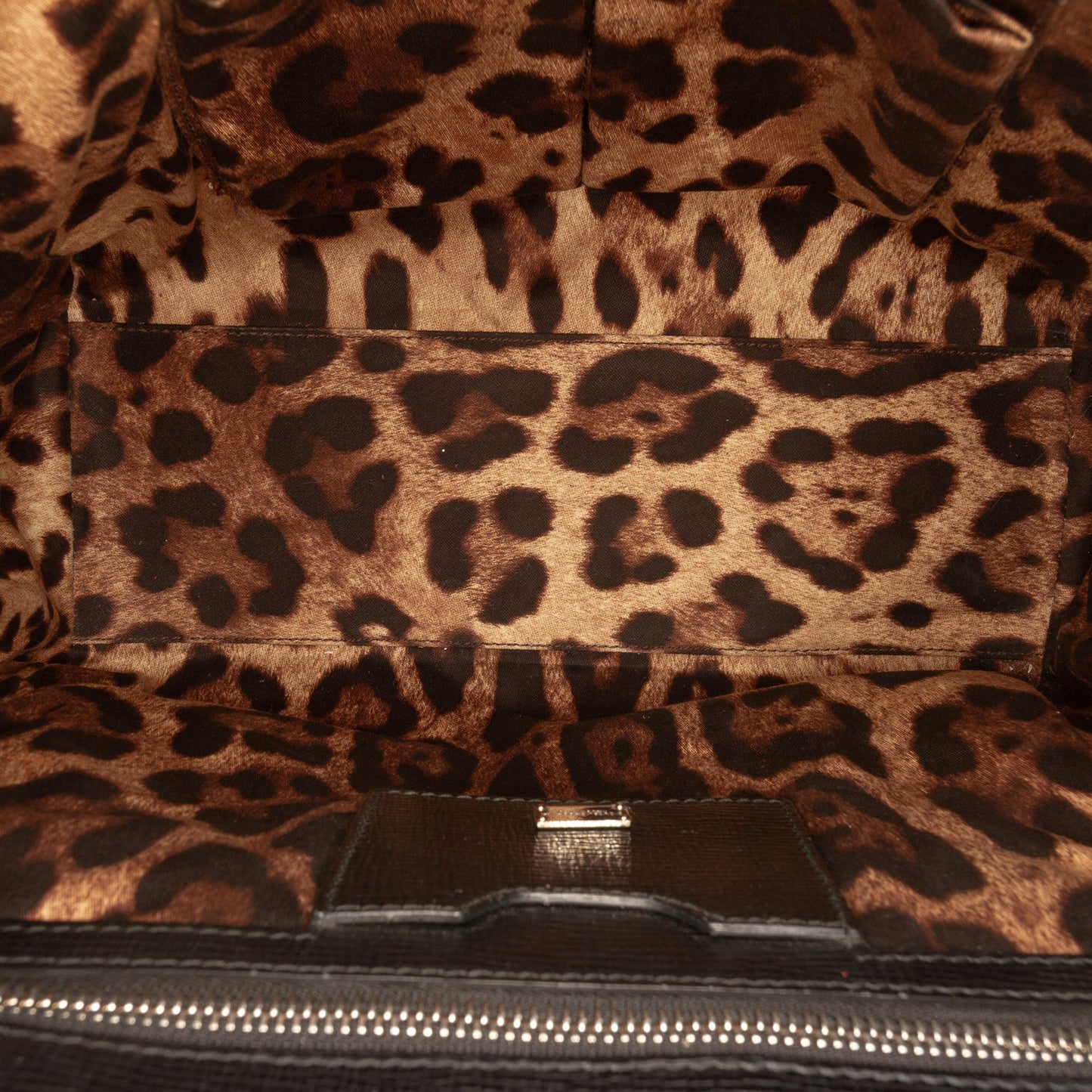 Dolce & Gabbana Large Textured Calfskin Miss Monica Top Handle Bag