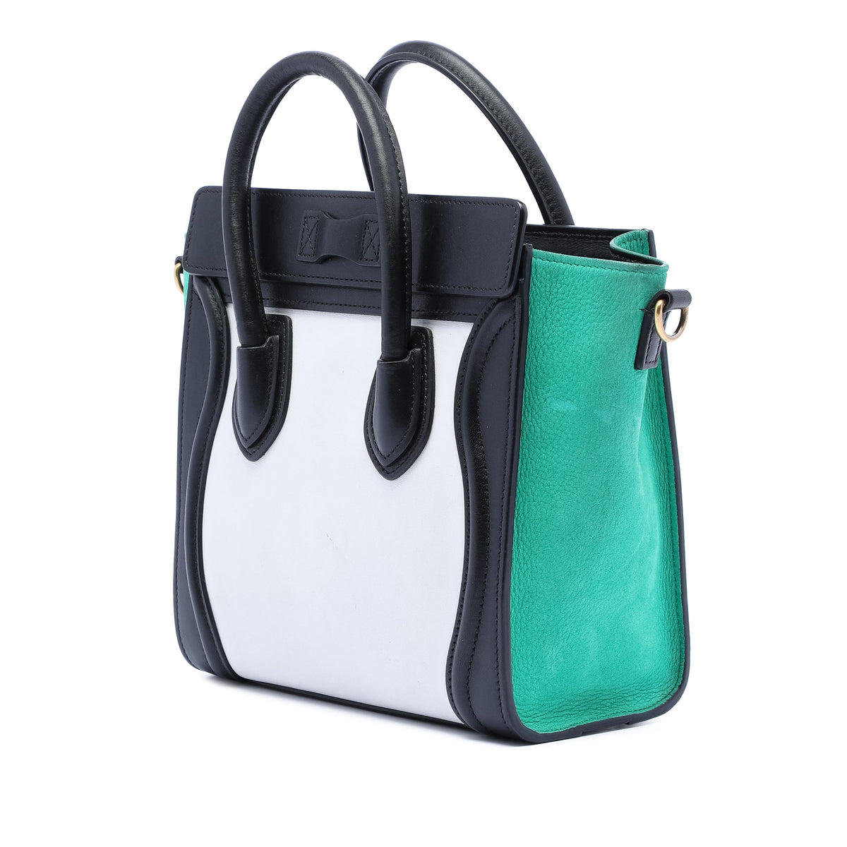 Celine Nano Tricolor Leather Luggage Tote