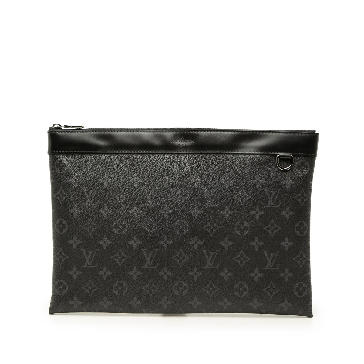 Louis Vuitton Monogram Eclipse Discovery Pochette GM — Black