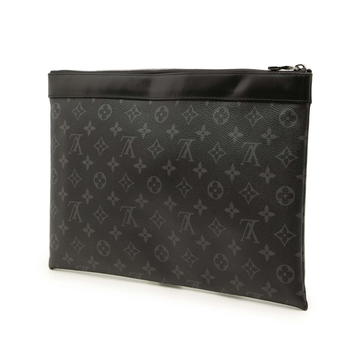 Louis Vuitton Monogram Eclipse Discovery Pochette GM — Black