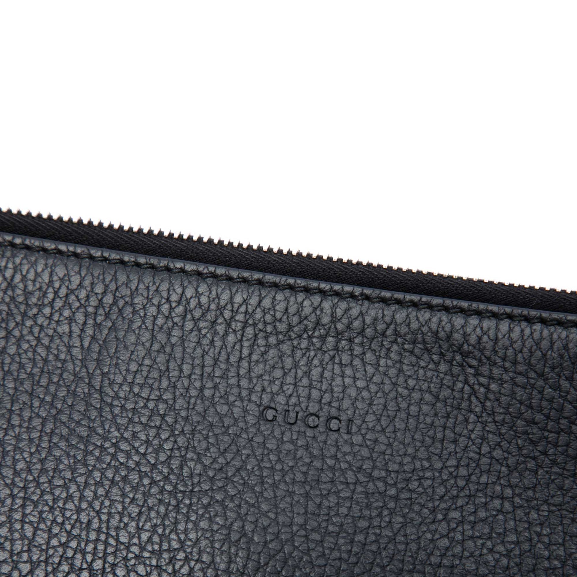 Gucci Calfskin Bamboo Tassel Clutch