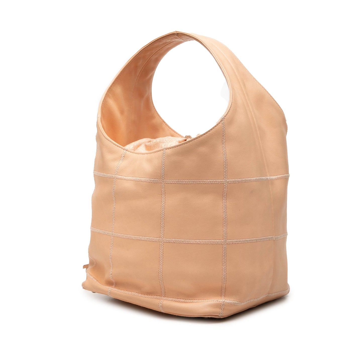 Chanel Calfskin Square Stitch Tassel Hobo