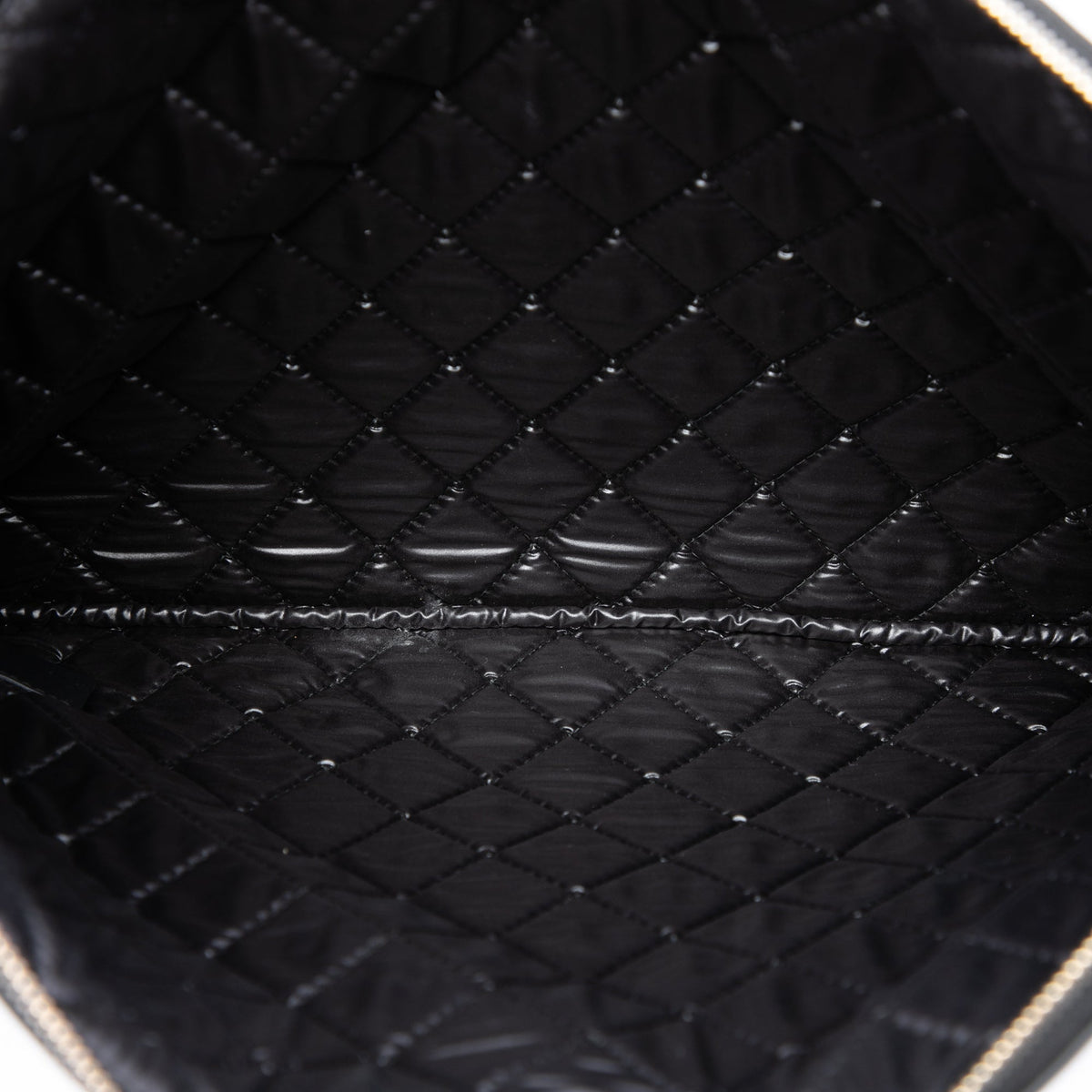 Chanel Large Quilted Caviar Boy O Case Clutch — Black