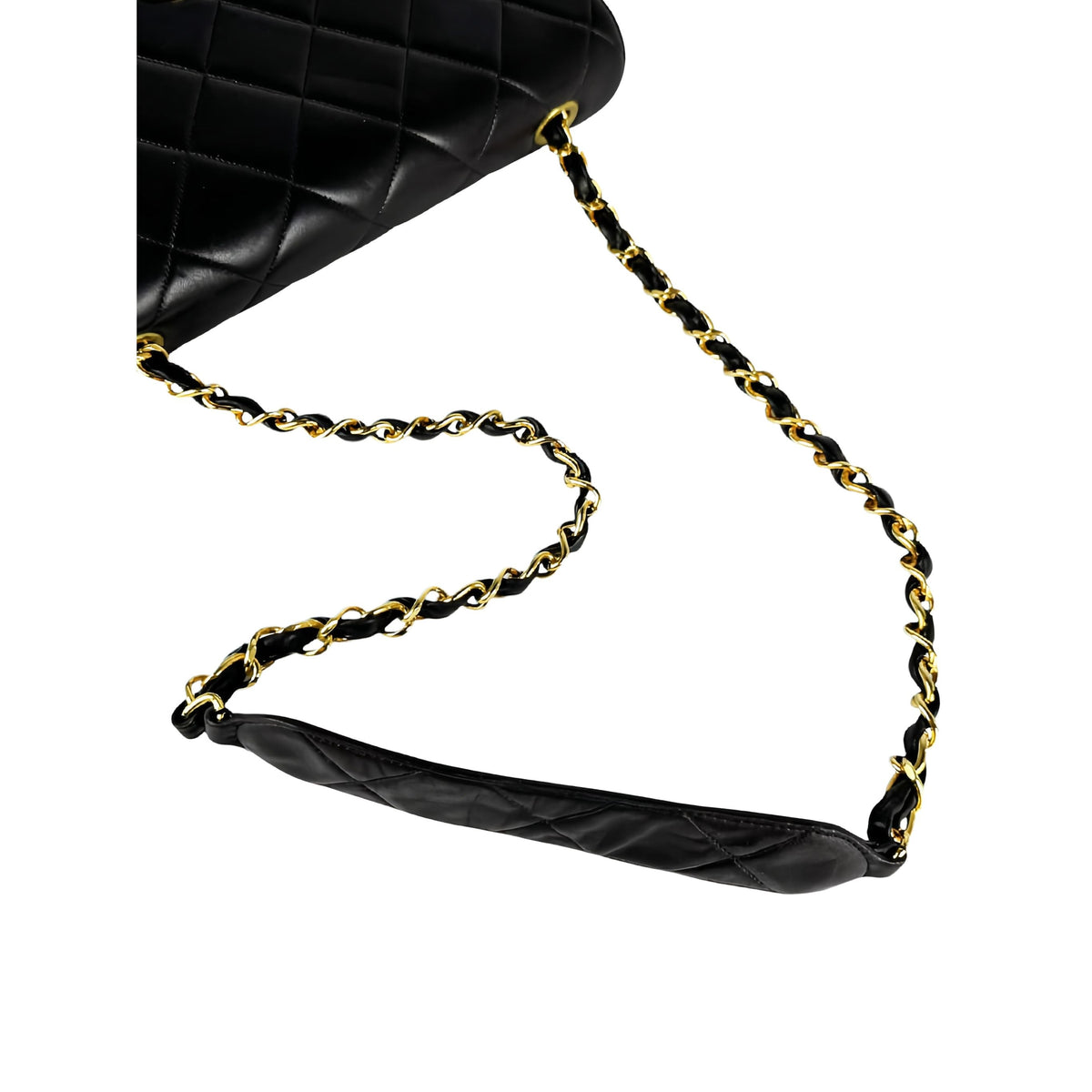 Chanel XL CC Quilted Lambskin Square Single Flap — Black
