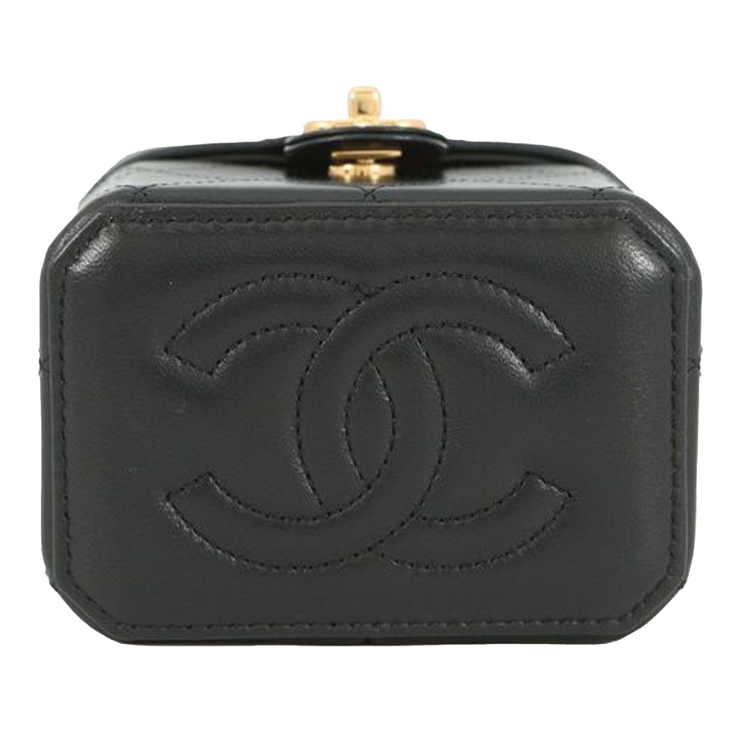 Chanel Mini CC Quilted Lambskin Vanity Case with Chain