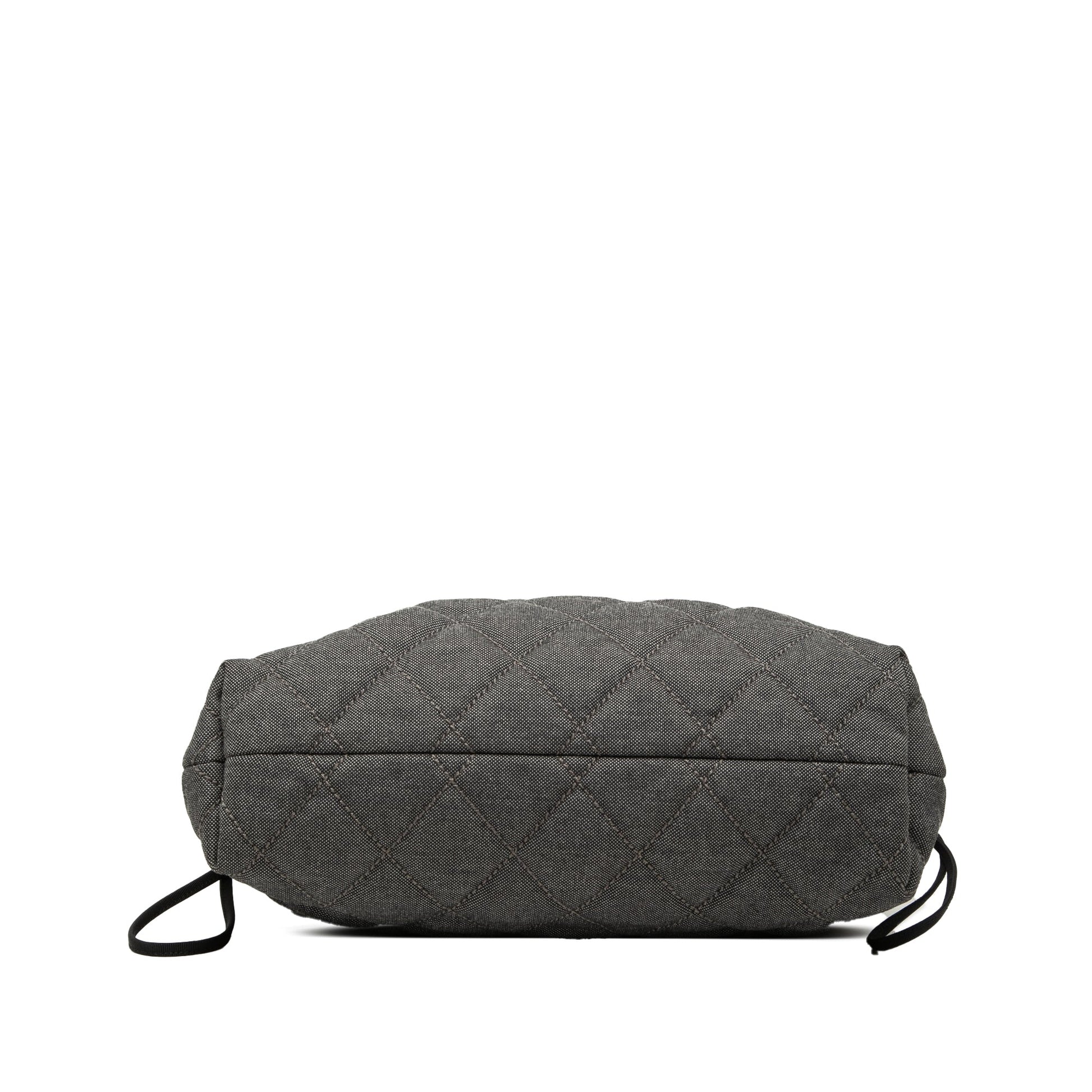 Chanel CC Quilted Denim Bonbon Tote