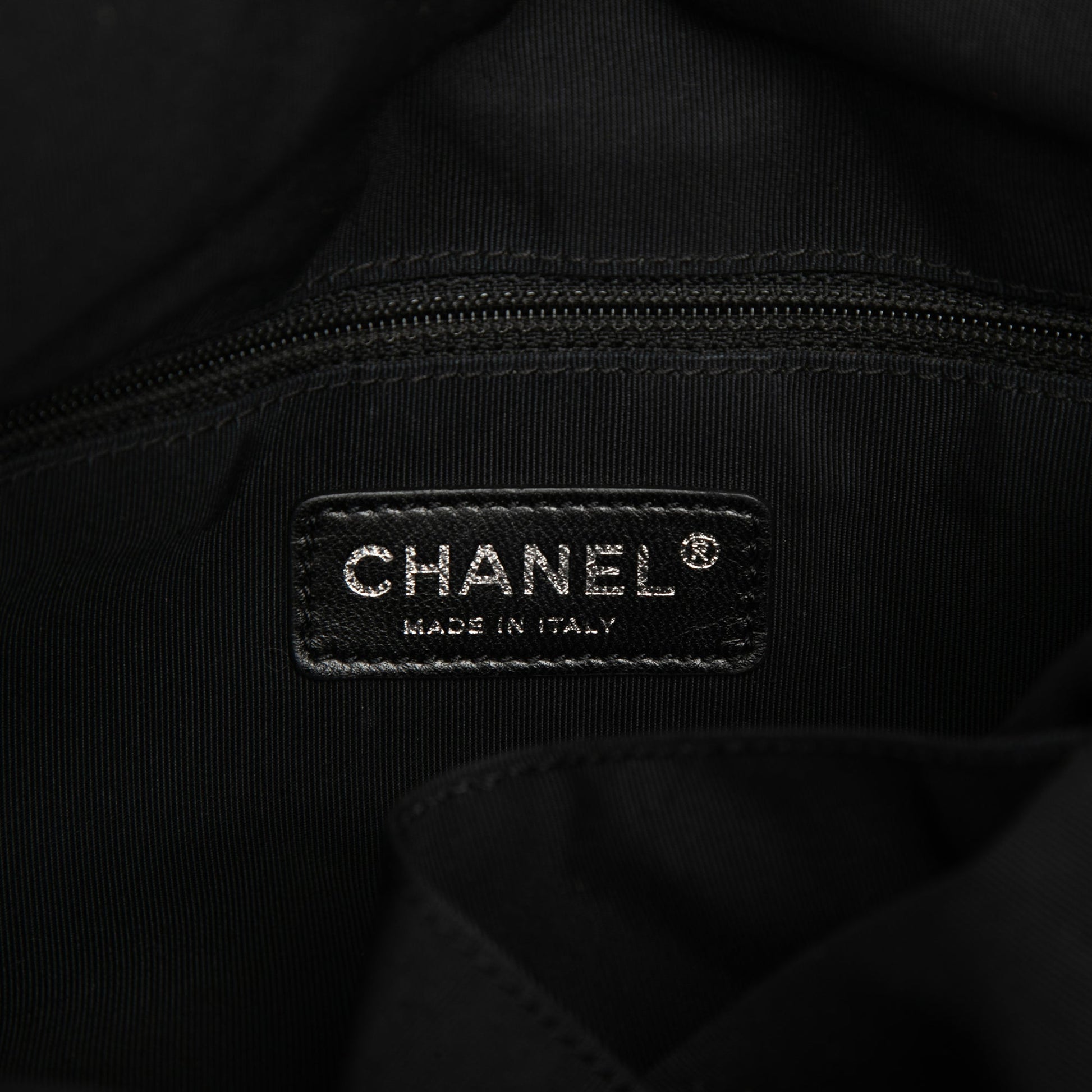 Chanel CC Quilted Denim Bonbon Tote
