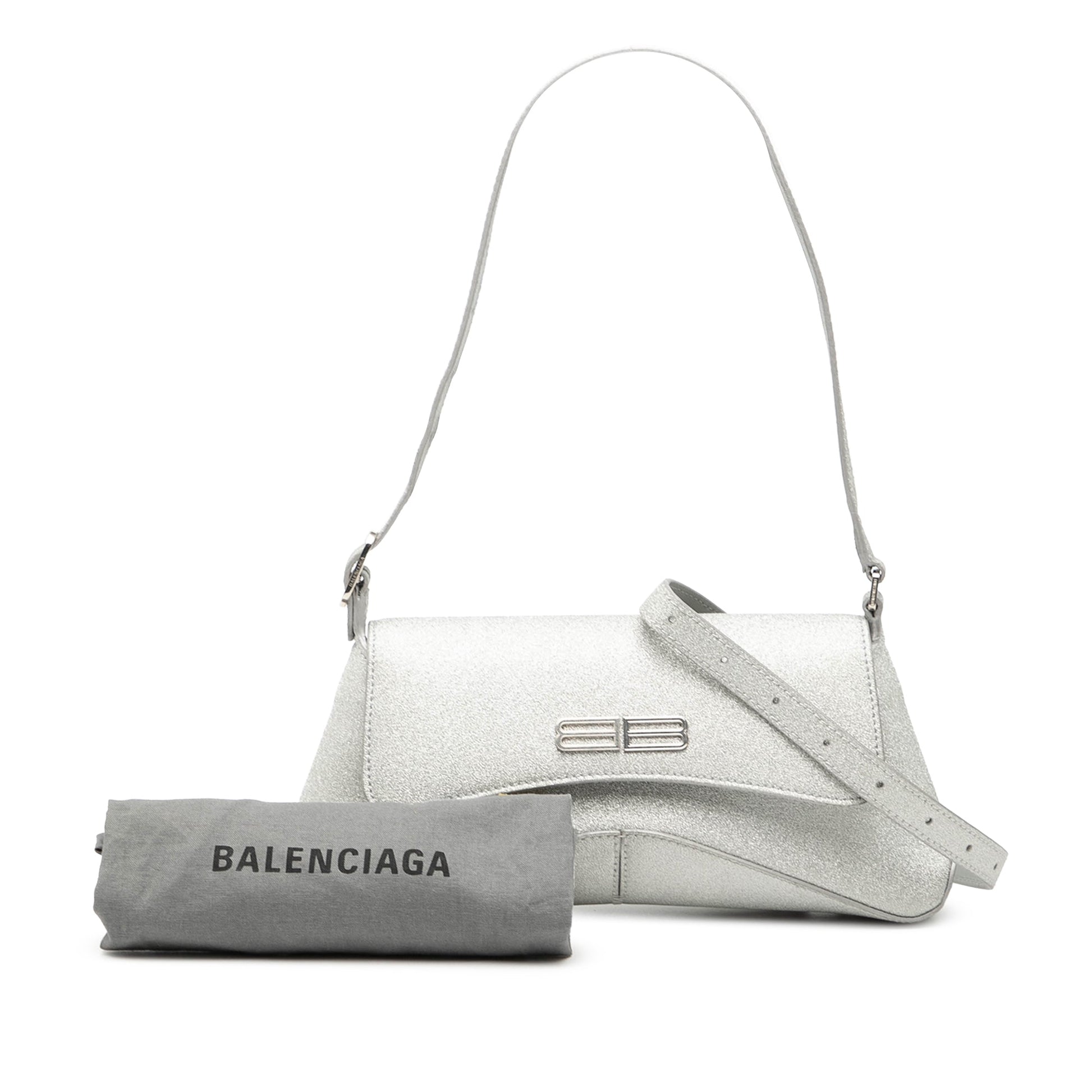 Balenciaga Small Glitter Fabric XX Flap