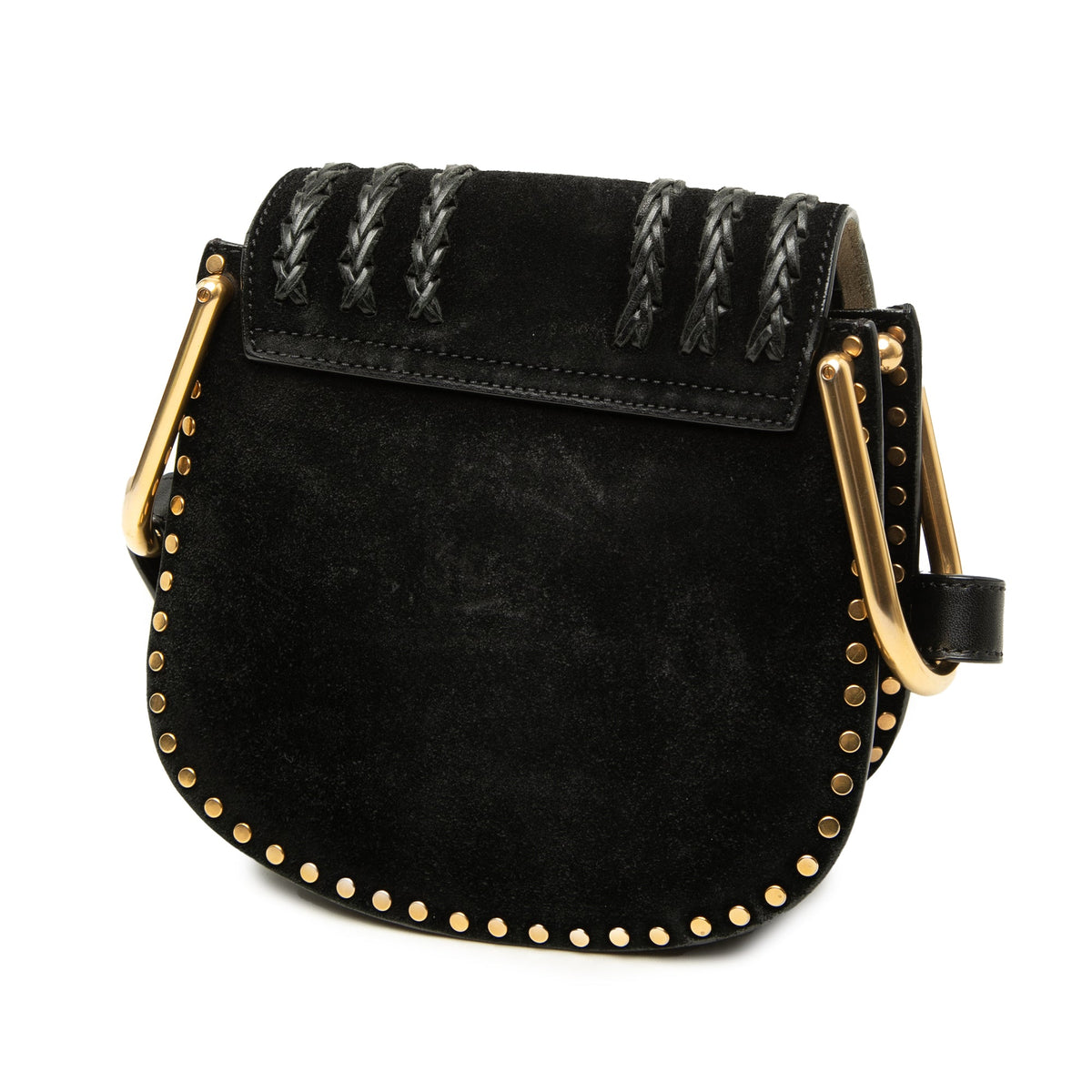 Chloé Small Suede Braided Hudson Crossbody