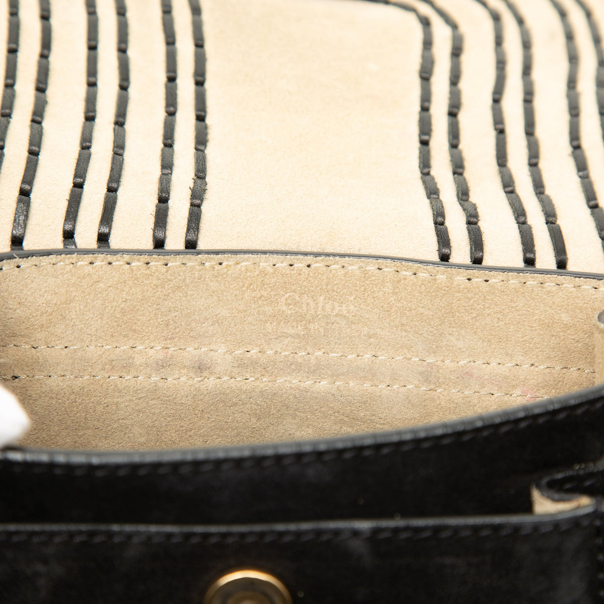 Chloé Small Suede Braided Hudson Crossbody