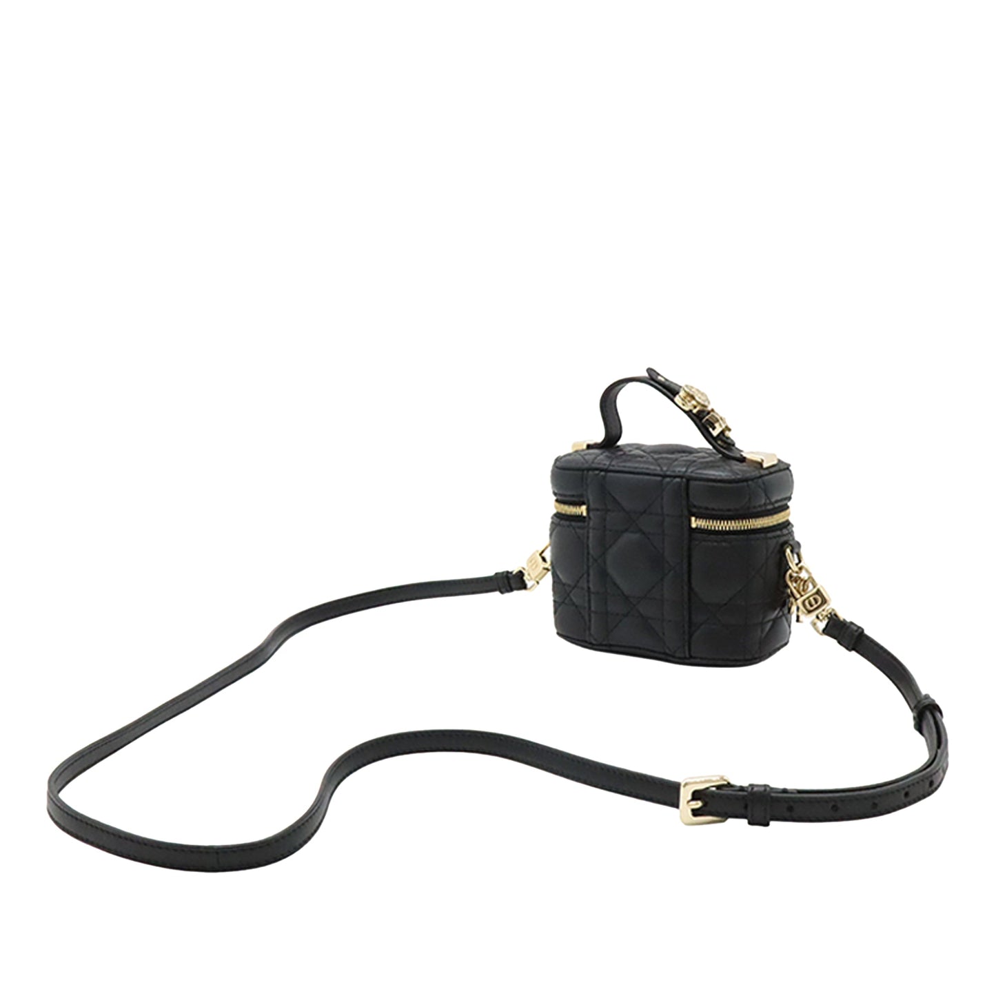 Dior Micro Lambskin Cannage Lady Dior Vanity Case