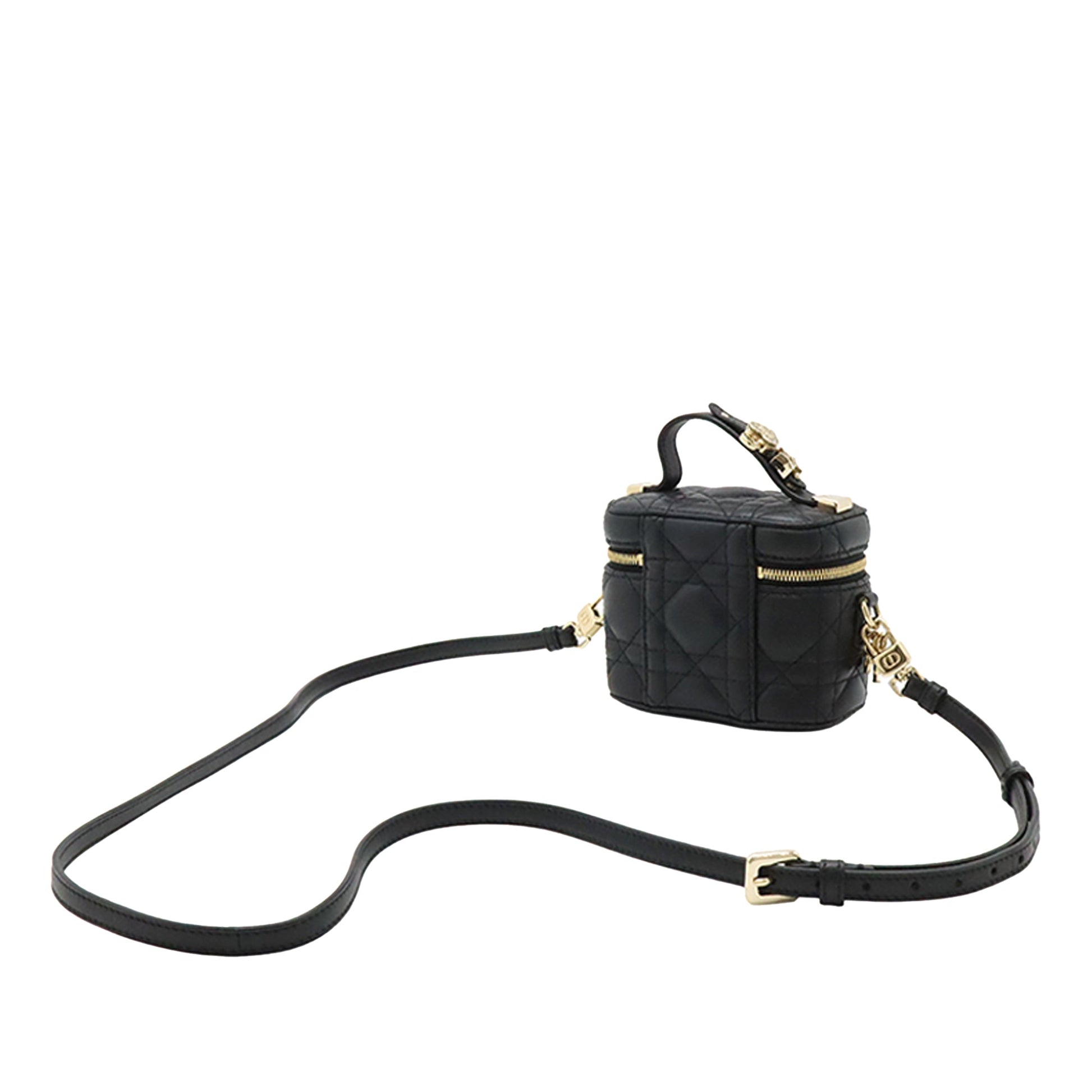 Dior Micro Lambskin Cannage Lady Dior Vanity Case