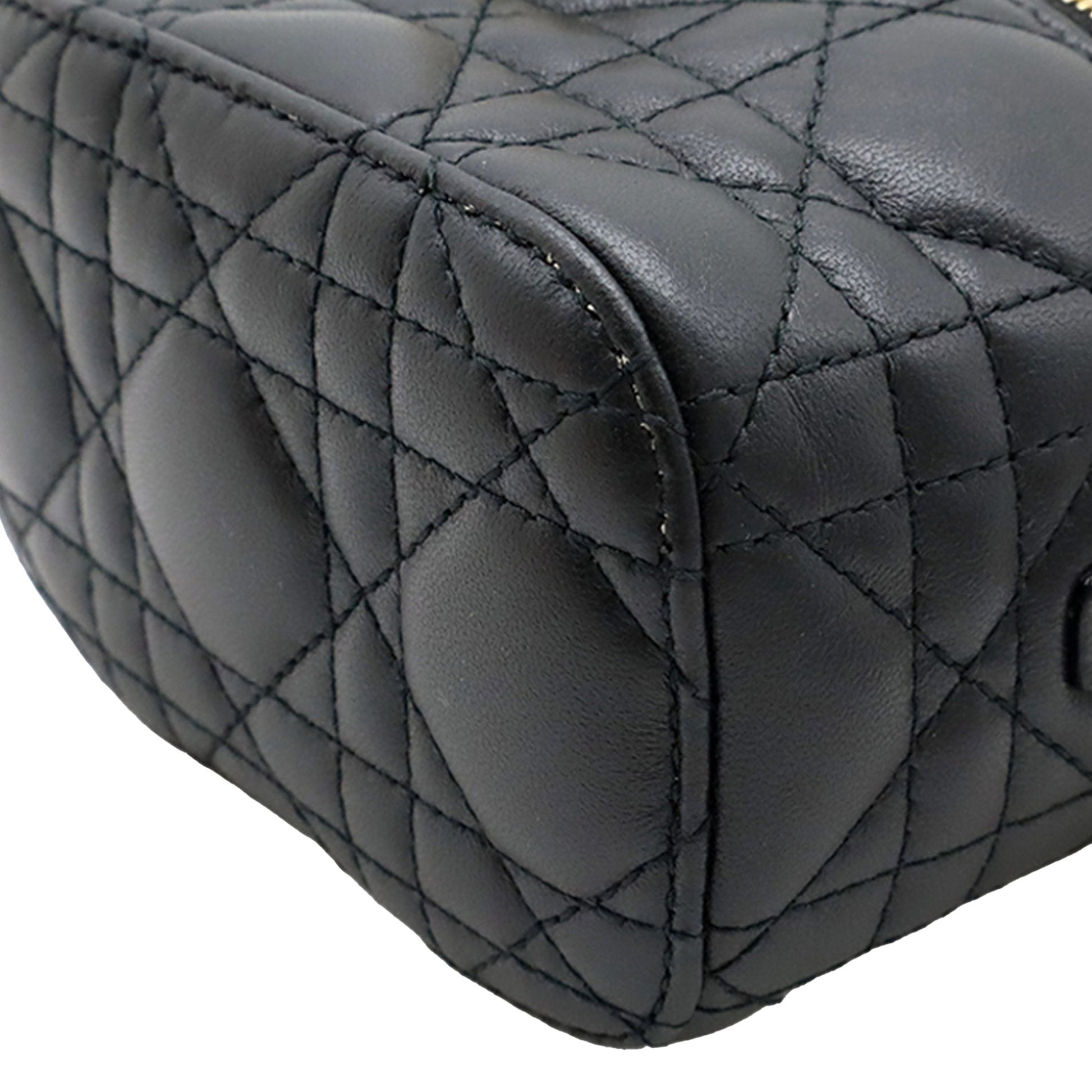 Dior Micro Lambskin Cannage Lady Dior Vanity Case