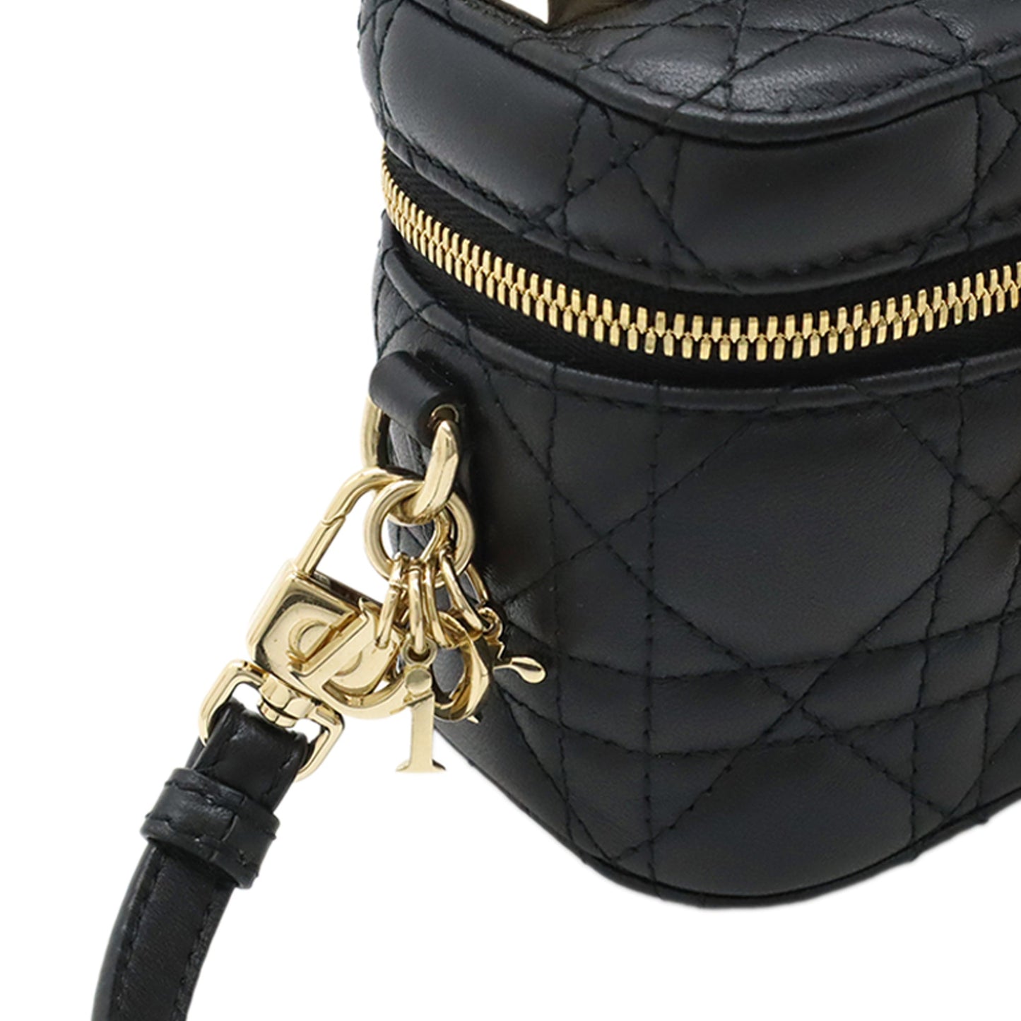 Dior Micro Lambskin Cannage Lady Dior Vanity Case