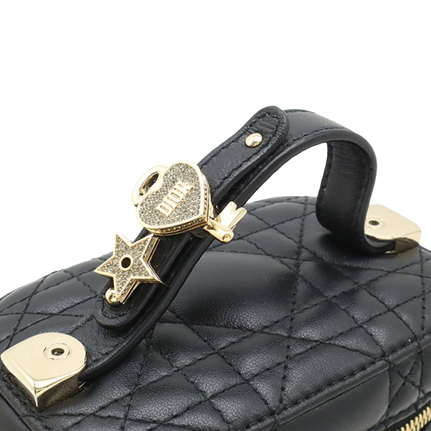 Dior Micro Lambskin Cannage Lady Dior Vanity Case