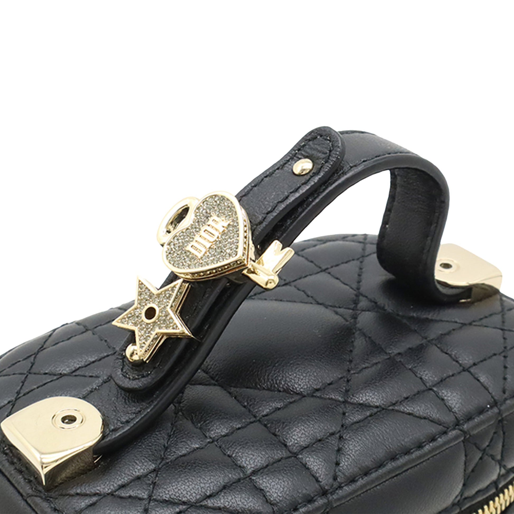 Dior Micro Lambskin Cannage Lady Dior Vanity Case