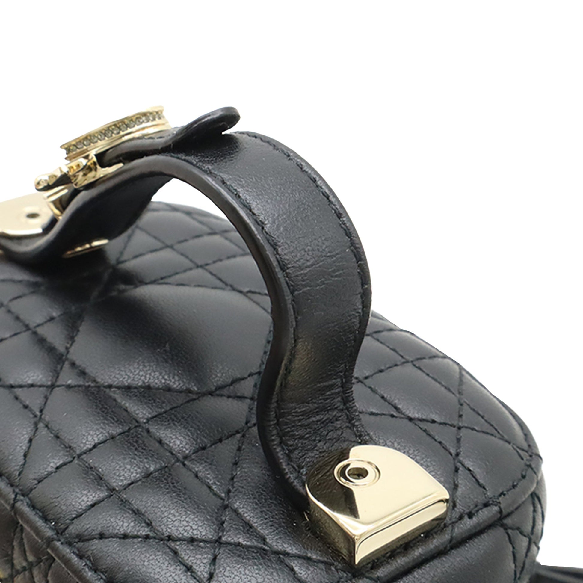 Dior Micro Lambskin Cannage Lady Dior Vanity Case