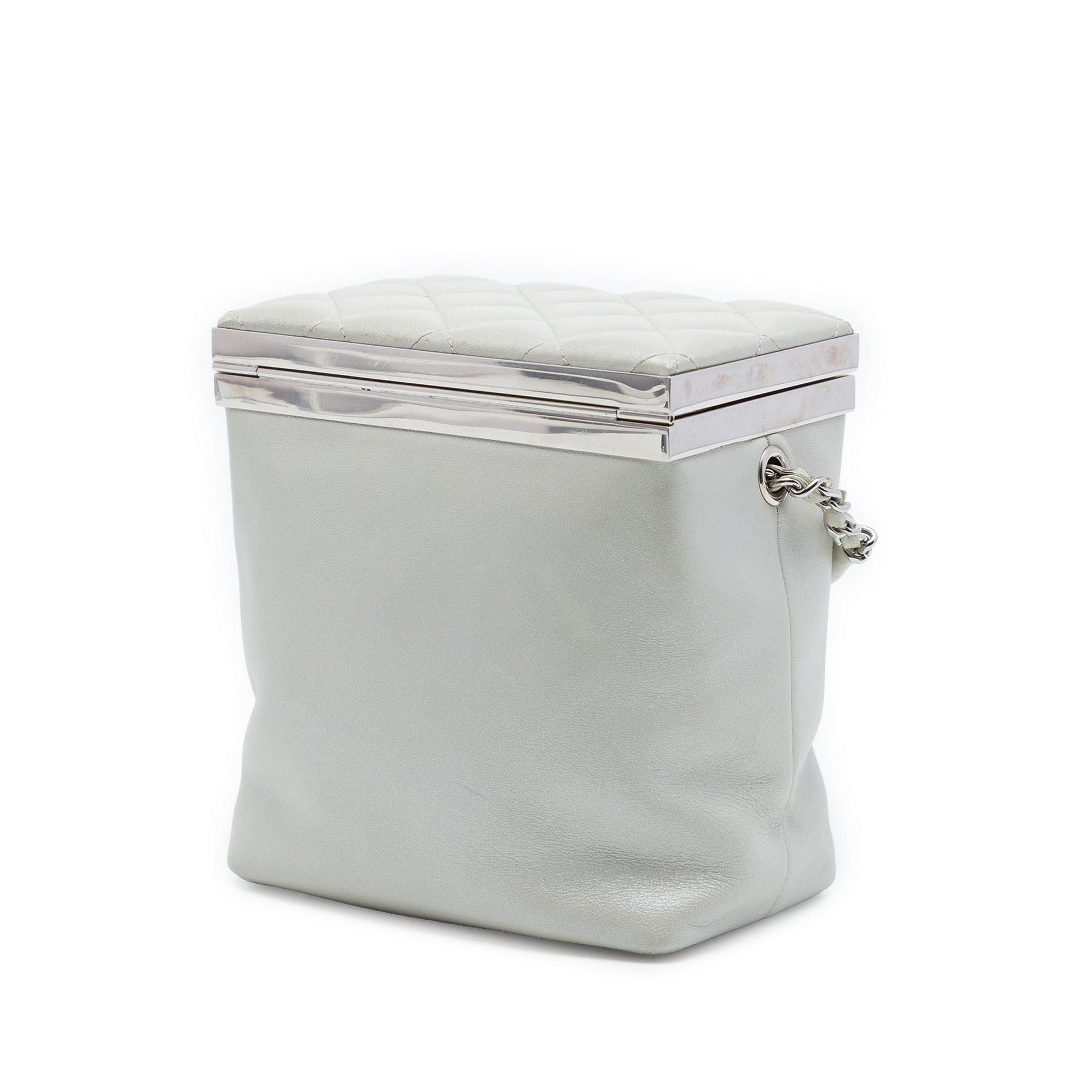 Chanel CC Metallic Calfskin Vanity Bag