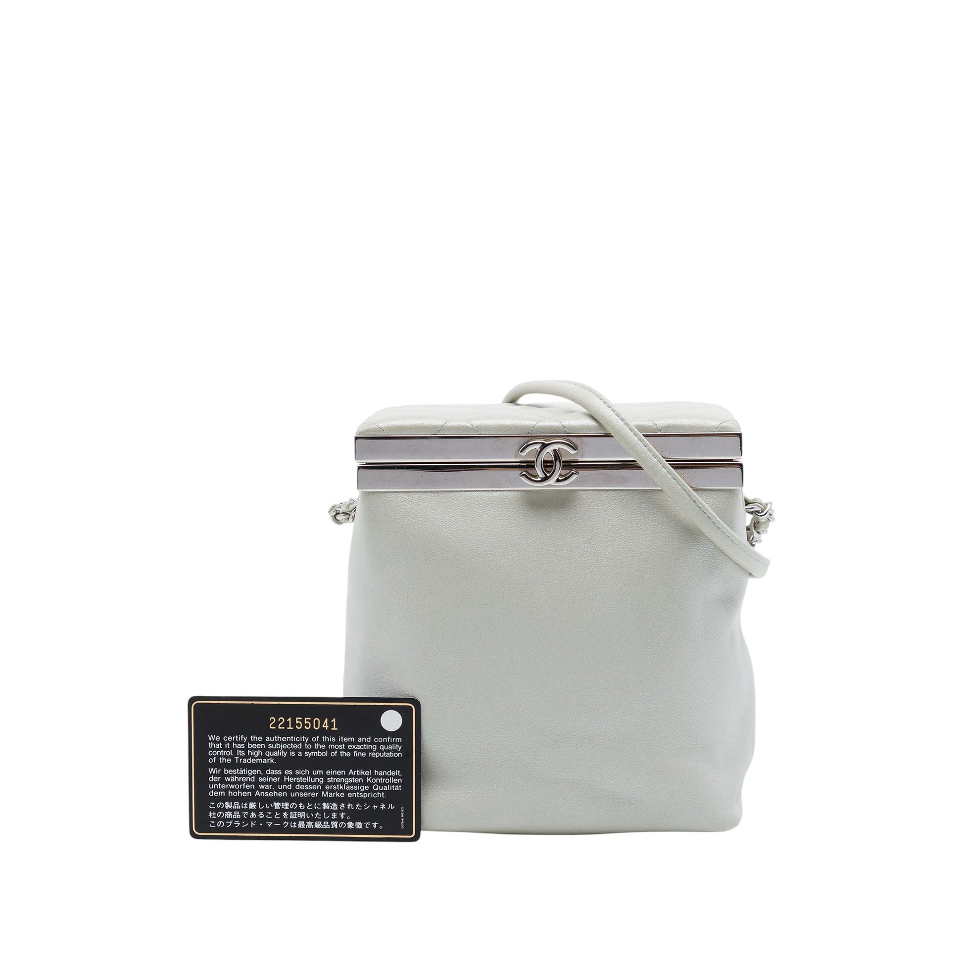 Chanel CC Metallic Calfskin Vanity Bag
