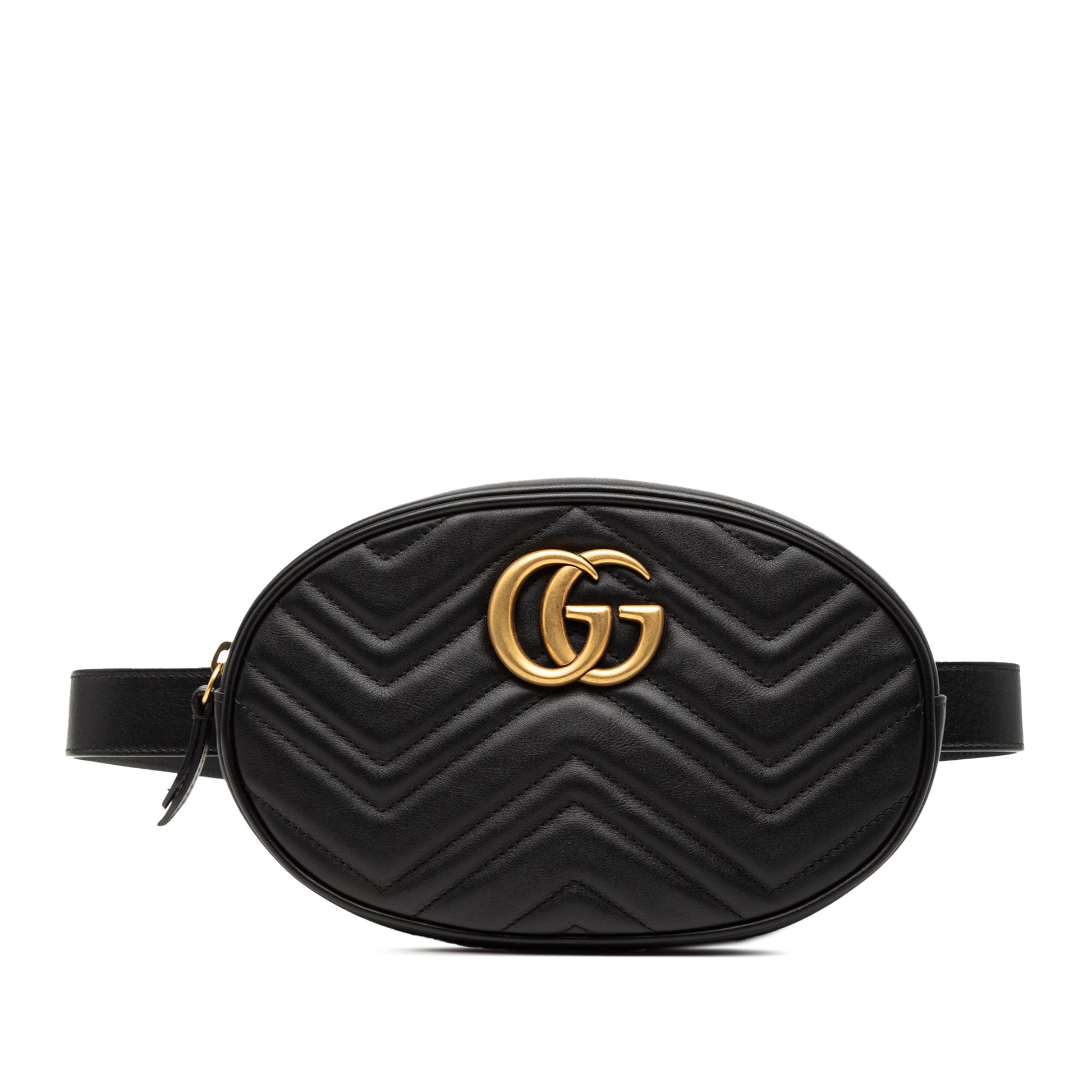 Gucci GG Marmont Matelasse Leather Belt Bag