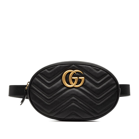 Gucci GG Marmont Matelasse Leather Belt Bag